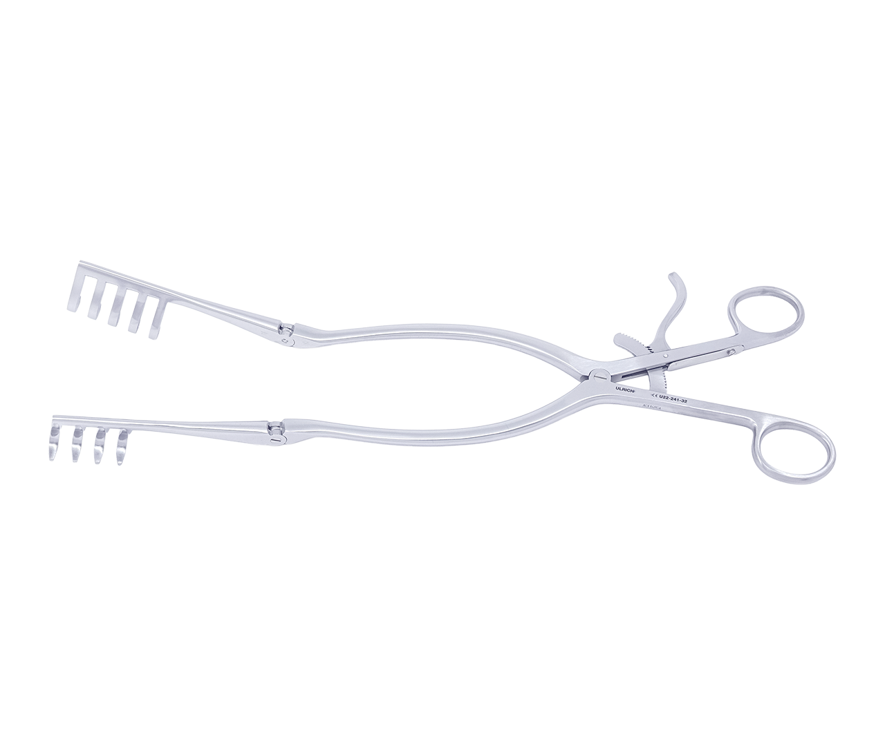 Retraktor Adson samodržící, 4x5 hrotů, 42x32 mm, 32 cm