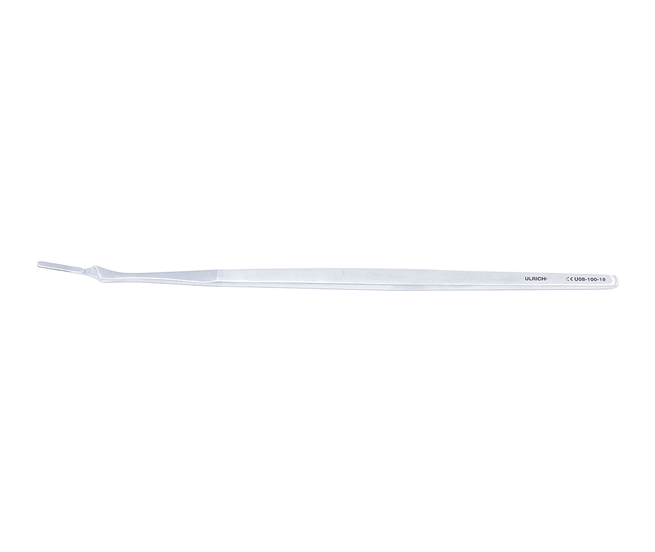 Násadec na skalpel, nerezový (Inox), dlouhý, úhlový, 22,5 cm