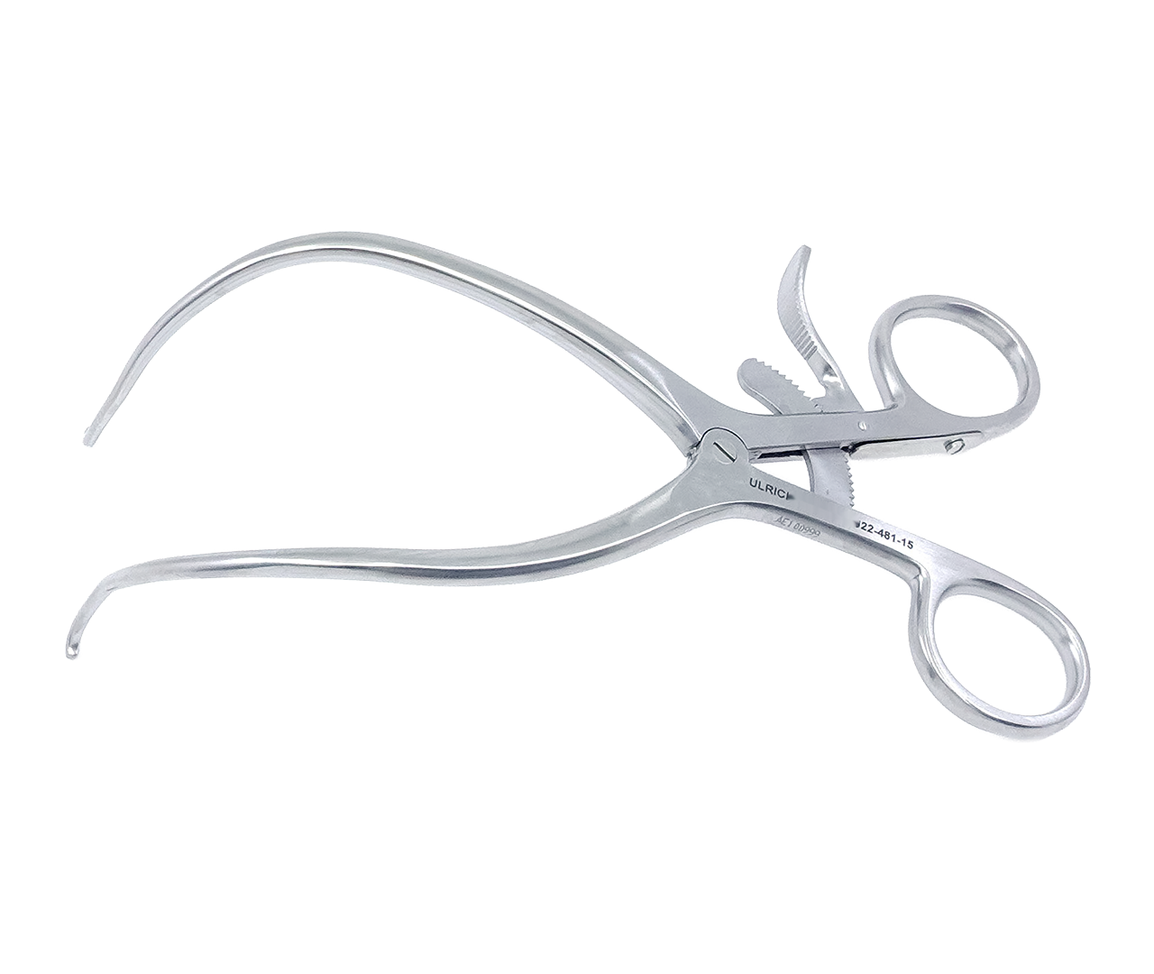 Retraktor Kölbel ramenní, silně úhlový, 1-hrotý, pár, 15 cm