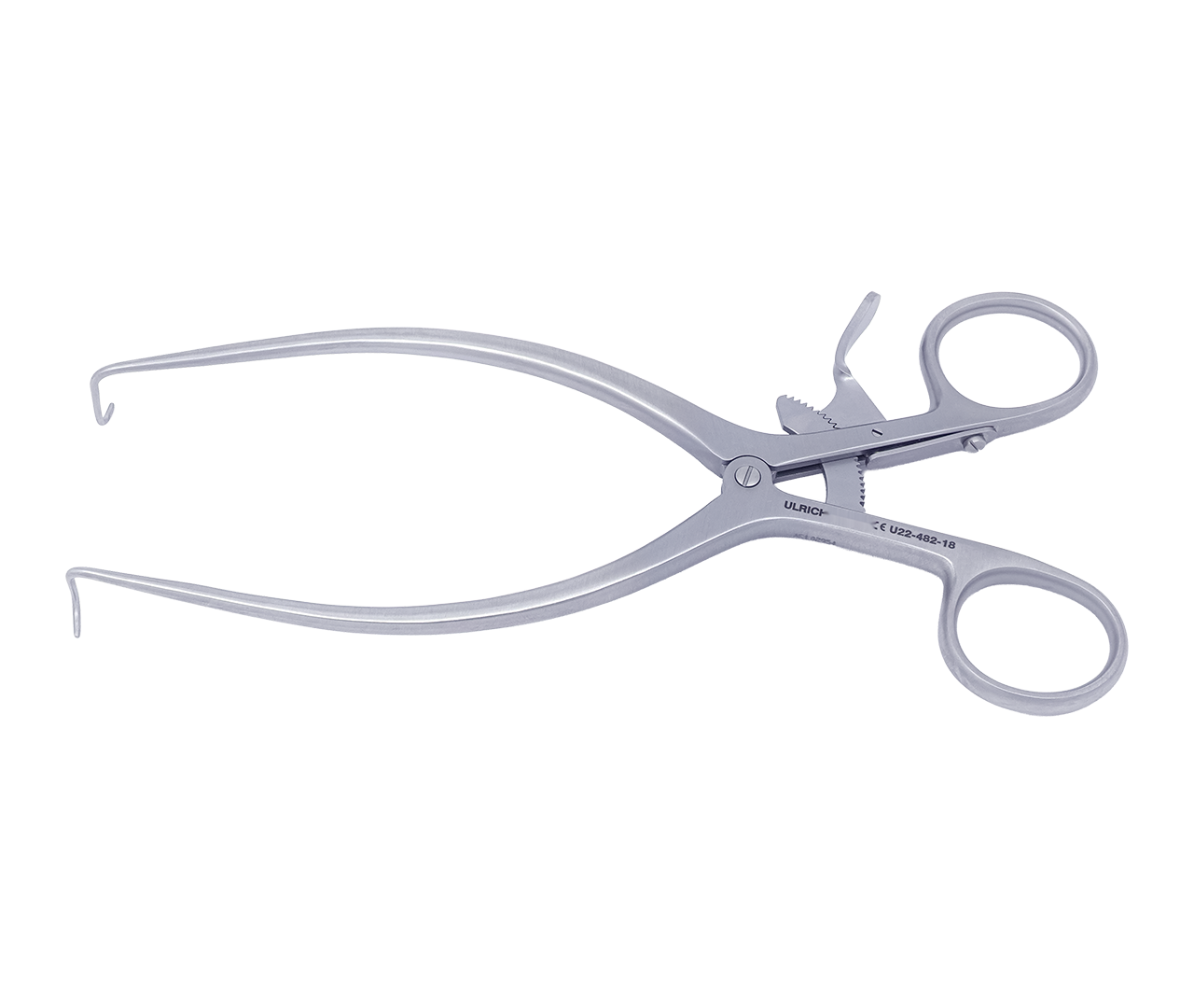 Retraktor Kölbel samodržící, rovný, 1-hrotý, pár, 18 cm