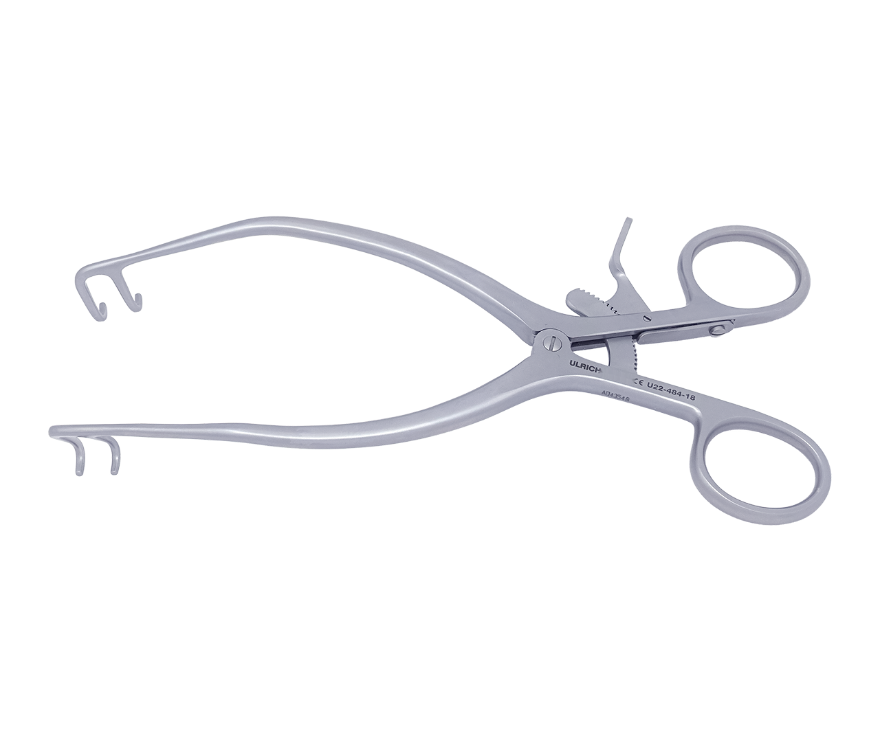 Retraktor Kölbel samodržící, rovný, 2-hrotý, 18 cm