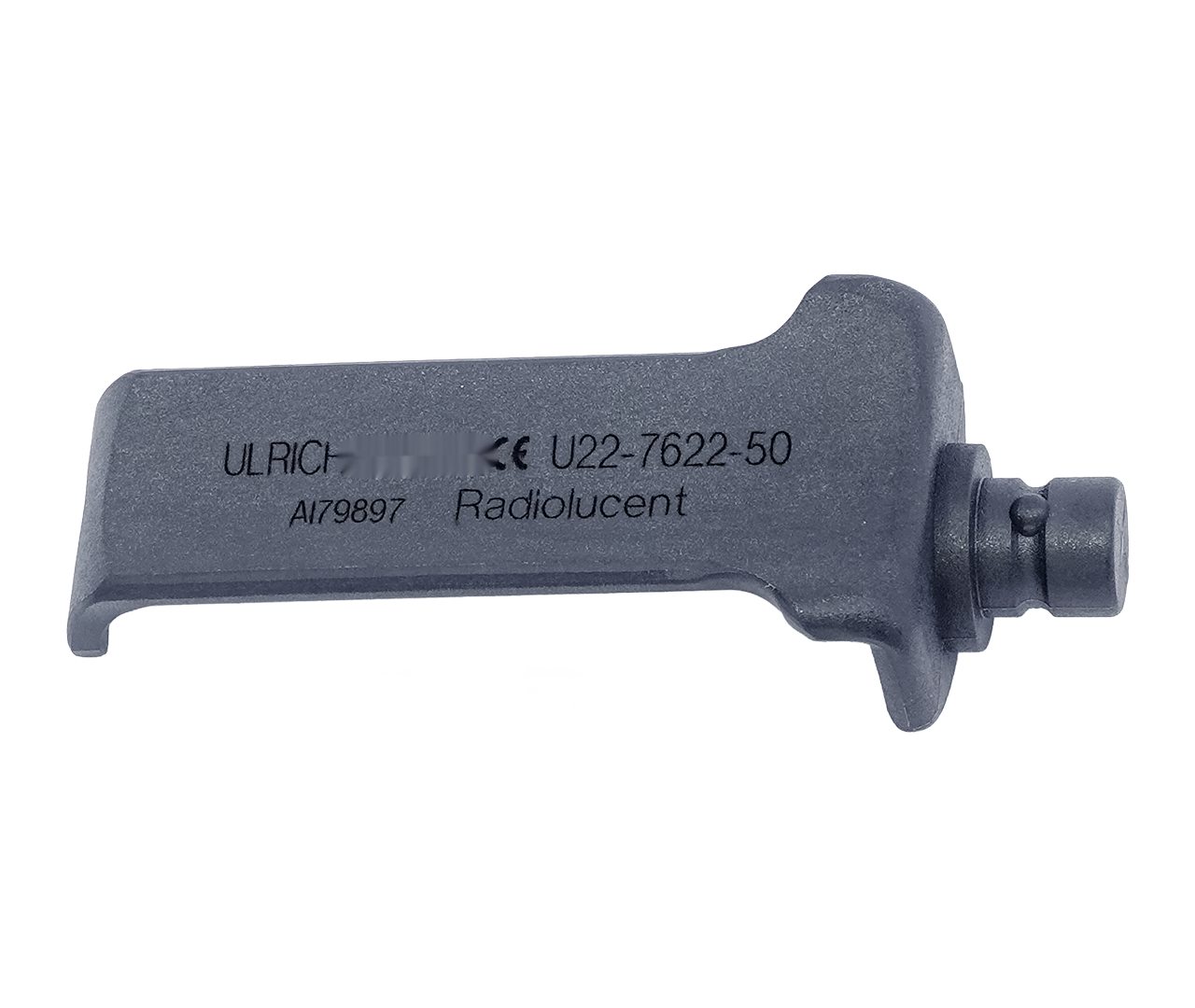 Lopatka Caspar laterální, tupá, RTG průhledná, 90°, 15x50 mm