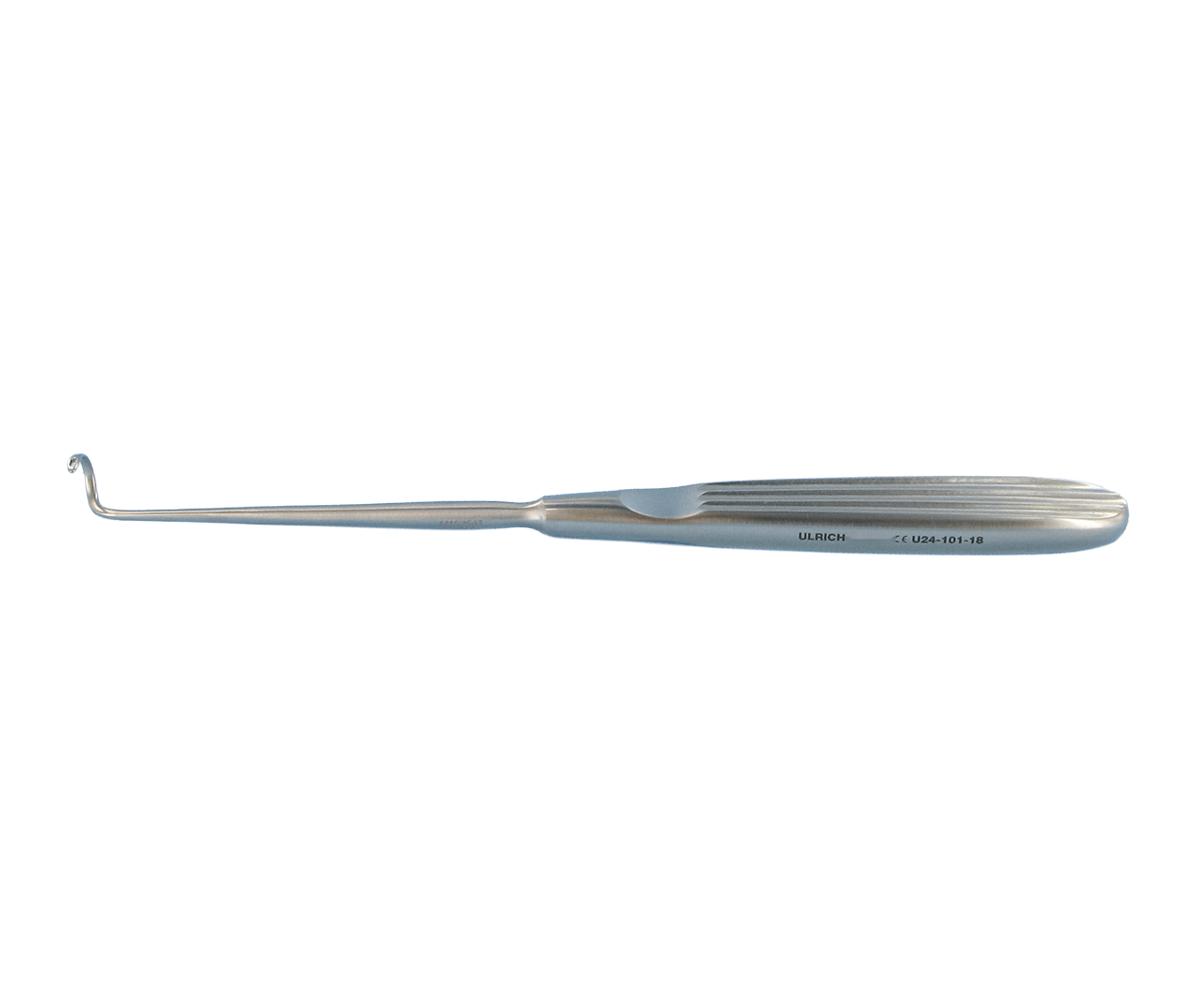 Jehla Deschamps ligaturní, levá, velikost oka 10 mm, 18 cm