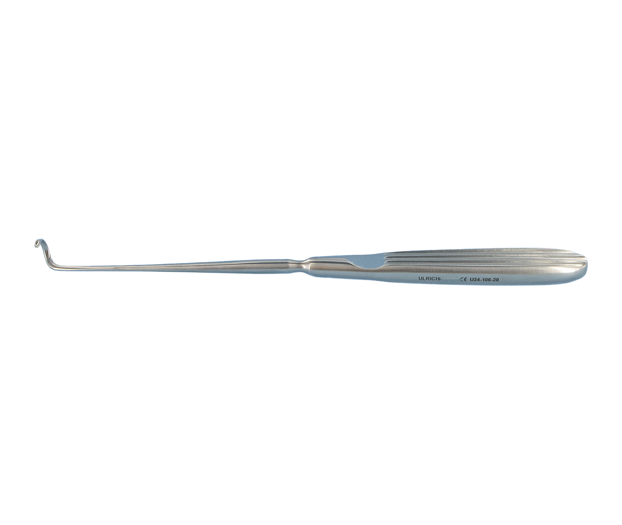 Jehla Deschamps ligaturní, levá, velikost oka 10 mm, 20 cm