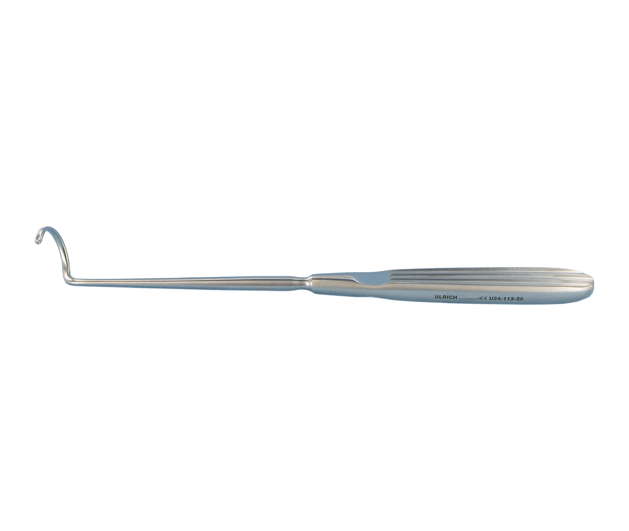 Jehla Deschamps ligaturní, levá, velikost oka 20 mm, 20 cm
