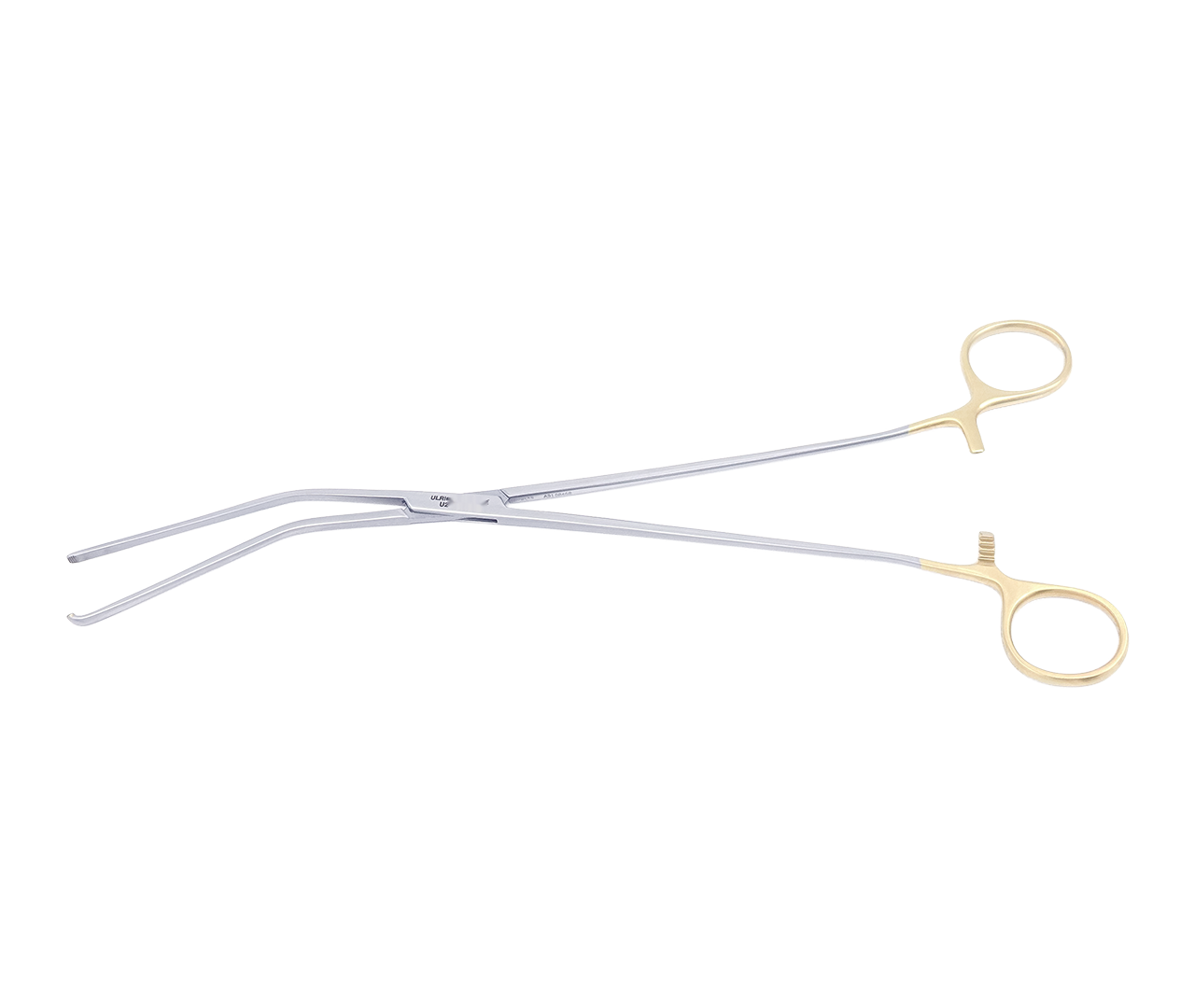 Kleště střevní, úhlové, s tvrdokovovými (TC) vložkami, 30 cm