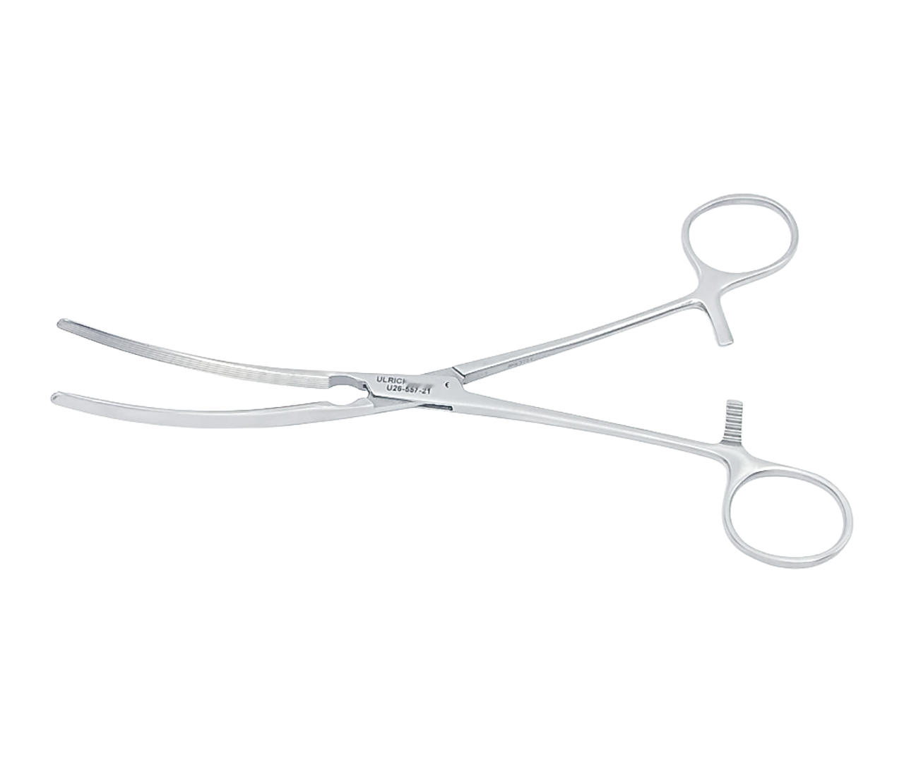 Svorka Kocher střevní, zahnutá, měkká, elastická, 21 cm