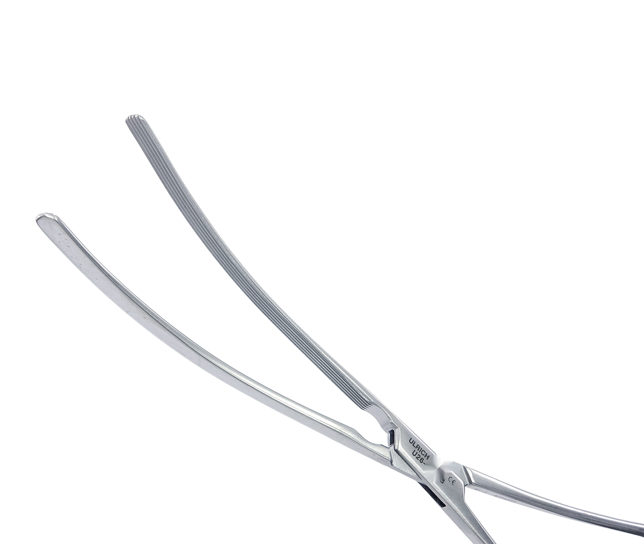Svorka Kocher střevní, zahnutá, měkká, elastická, 23 cm
