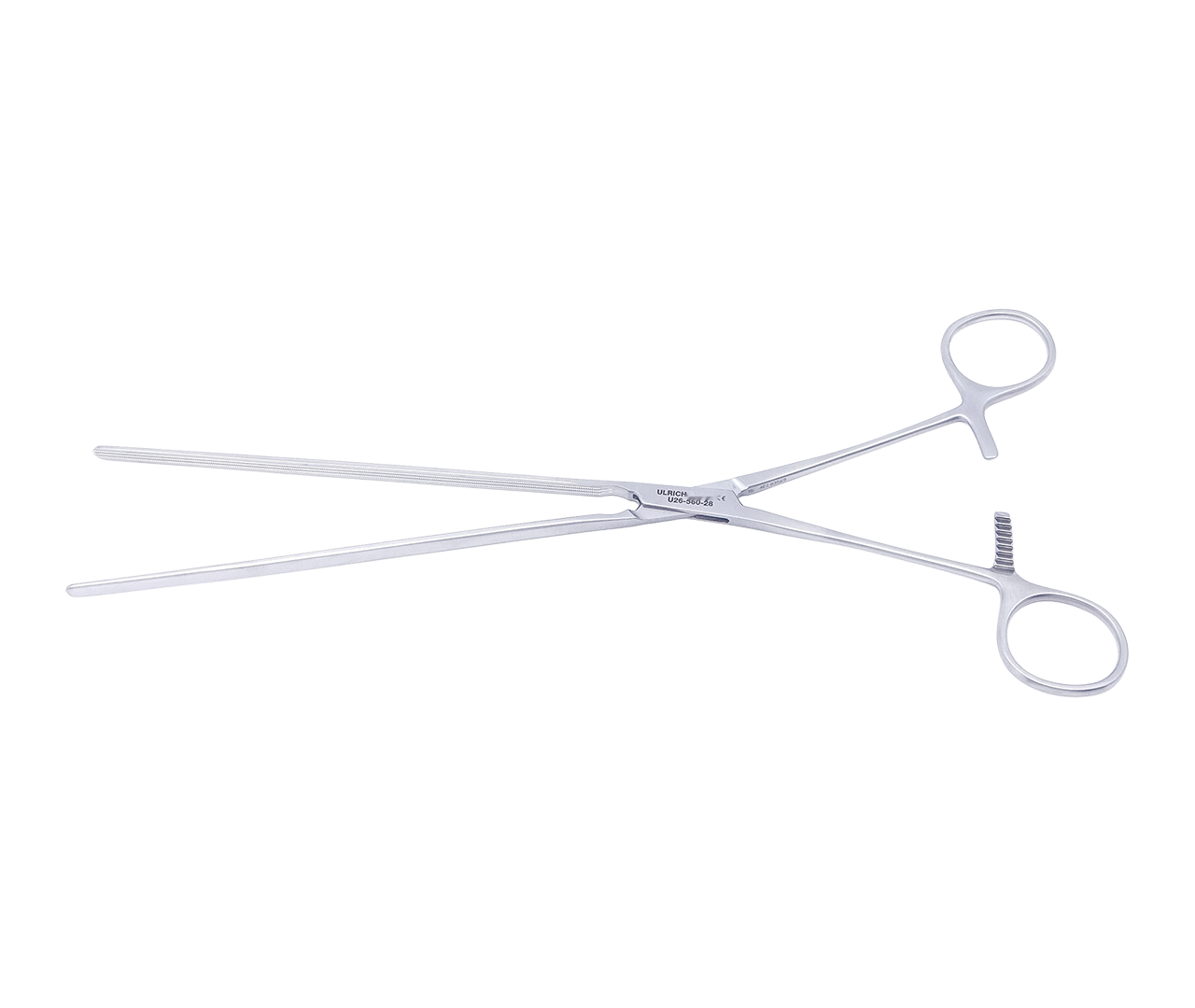 Svorka Kocher střevní, atraumatická, rovná, 28 cm