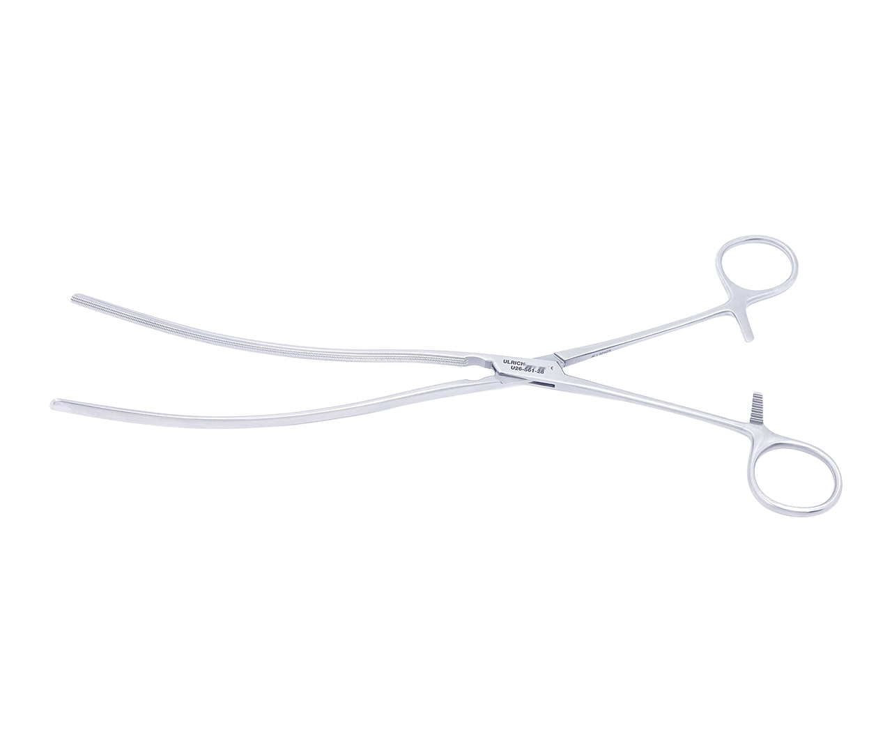 Svorka Kocher střevní, atraumatická, zahnutá, 28 cm