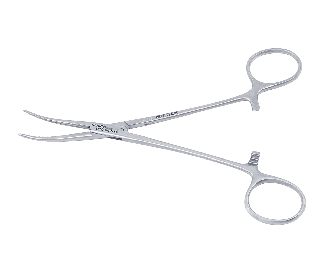 Kleště Crile hemostatické, typ Yverdon, zahnuté, 16 cm
