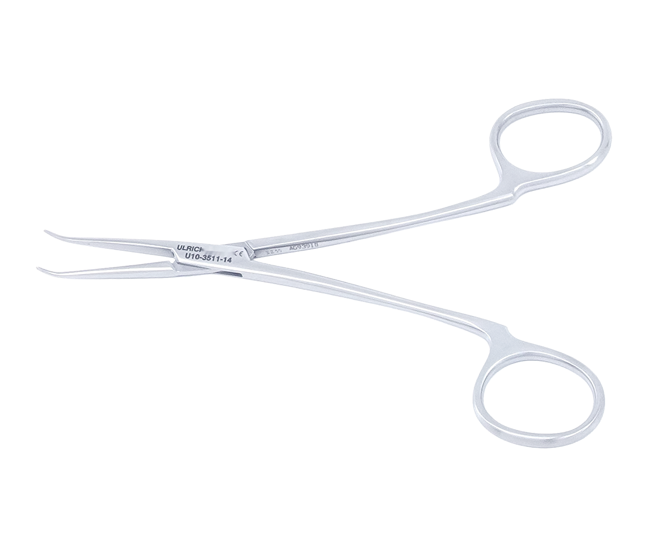 Kleště Rapp hemostatické, zahnuté, typ OBV, 14 cm