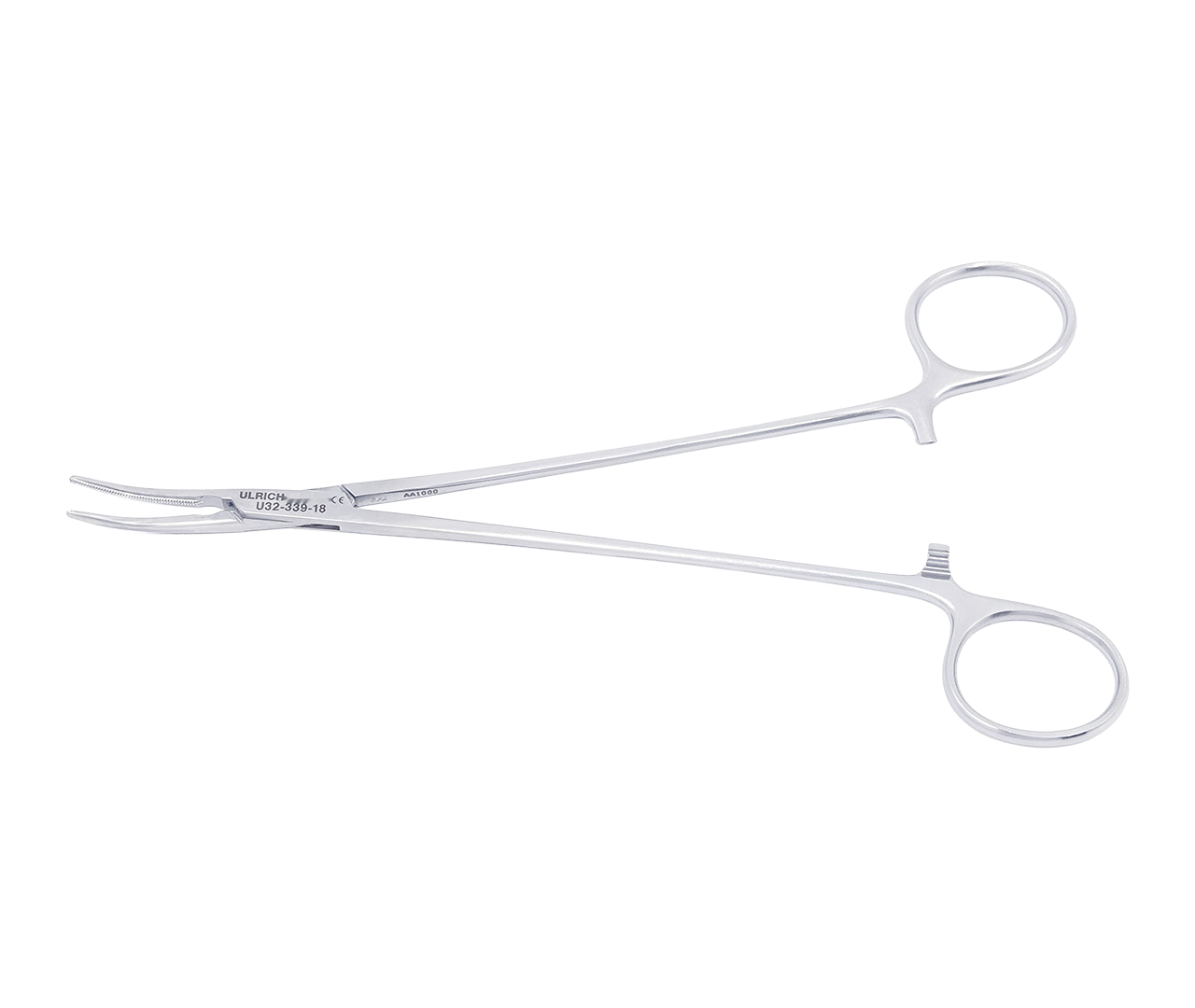 Kleště Mosquito hemostatické, zahnuté, atraumatické, 18 cm