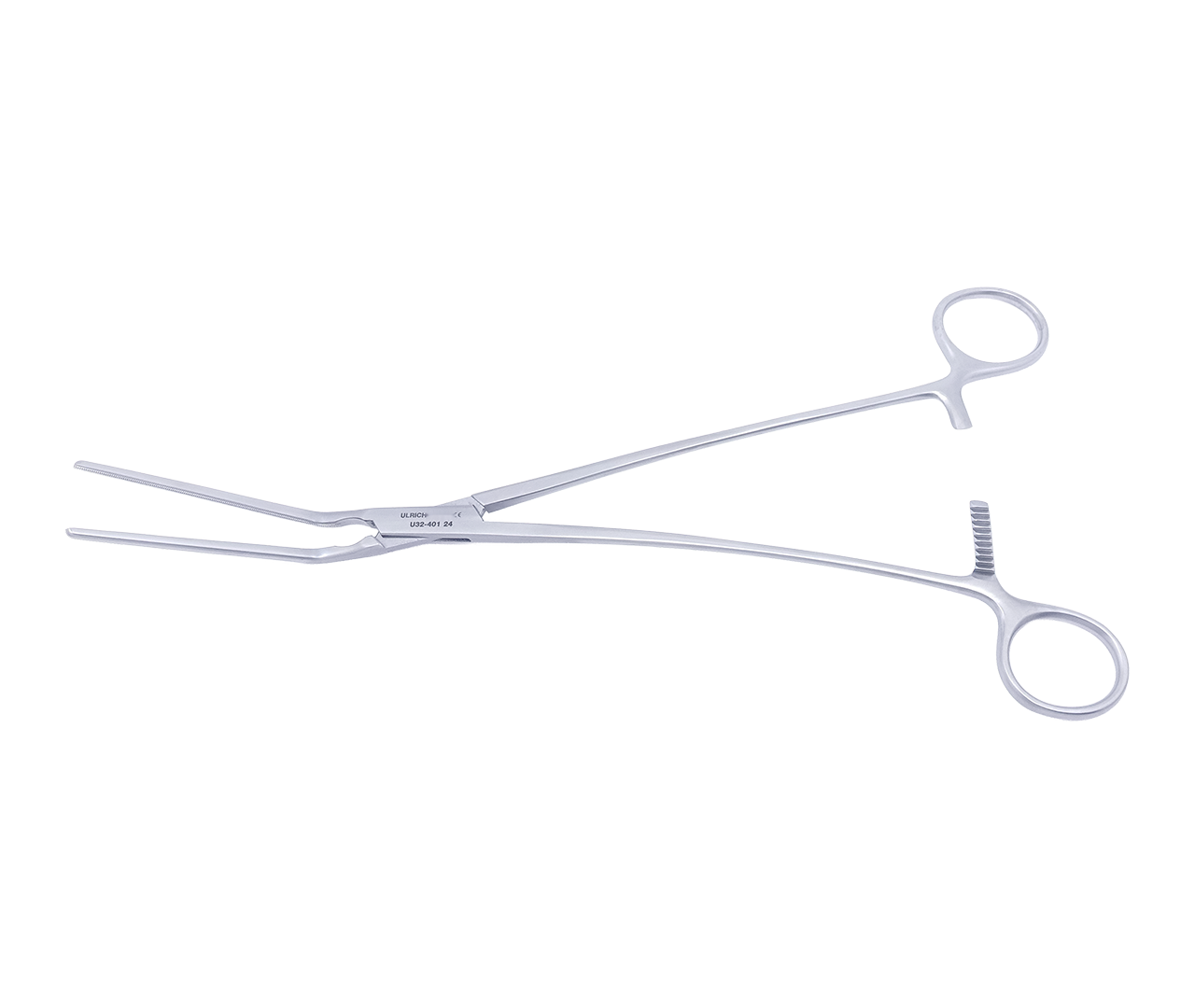 Svorka Potts cévní, se šikmými čelistmi, atraumatická, 24 cm