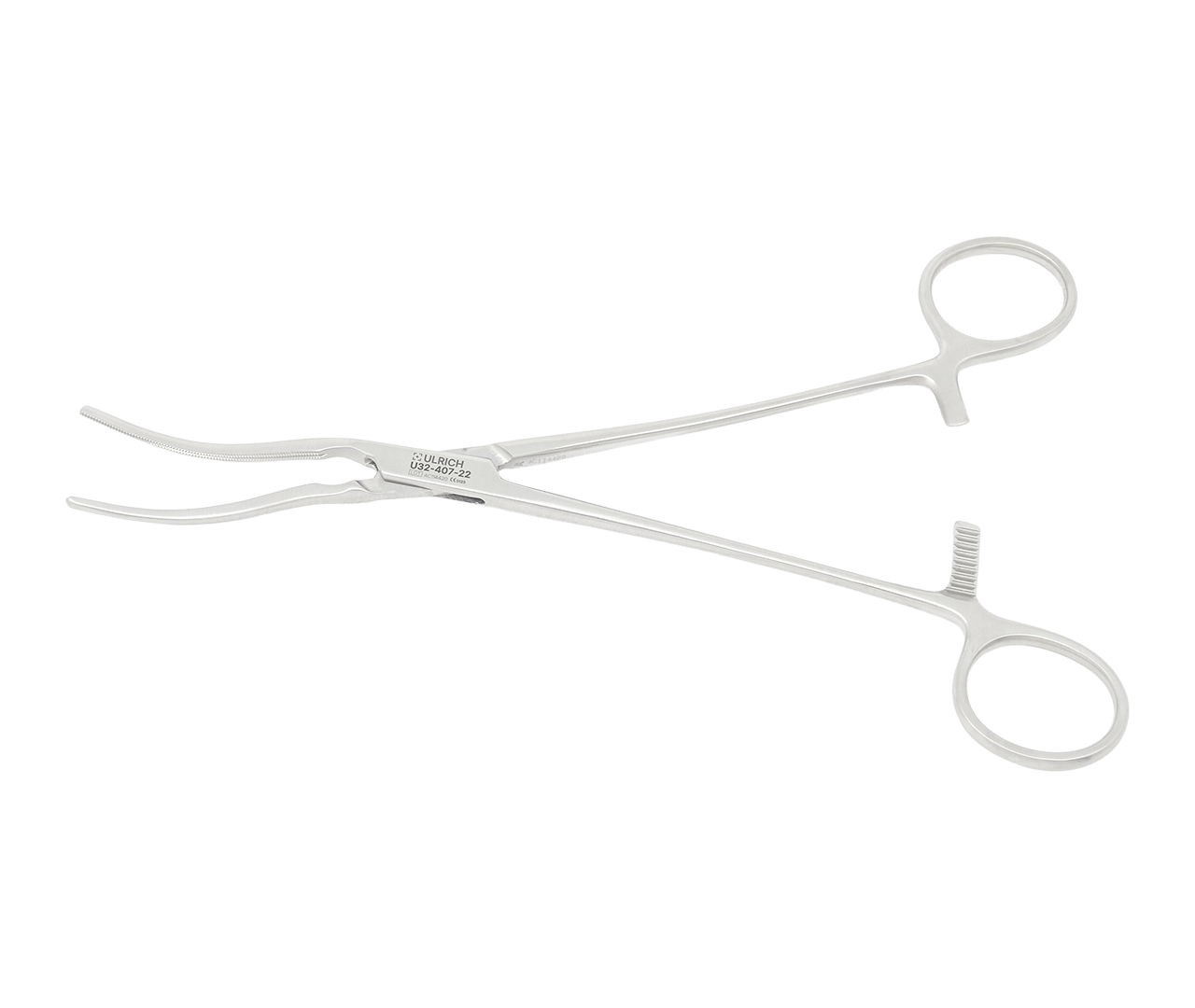 Svorka Potts cévní, lžičkovitého tvaru, atraumatická, 22 cm