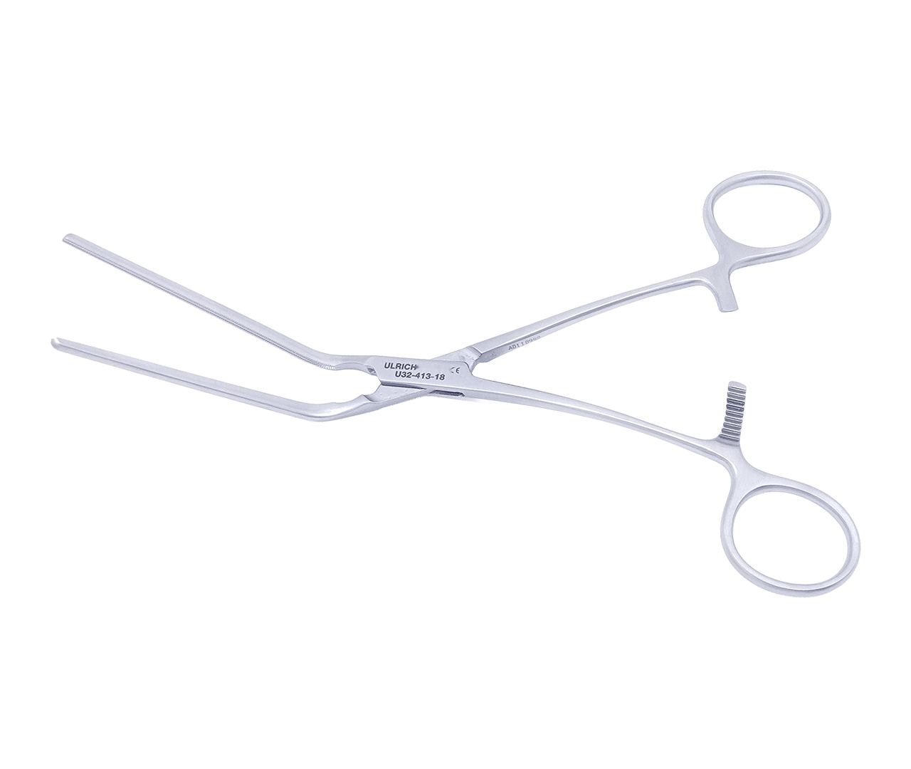 Svorka Leland-Jones cévní, úhlová, atraumatická, 18 cm