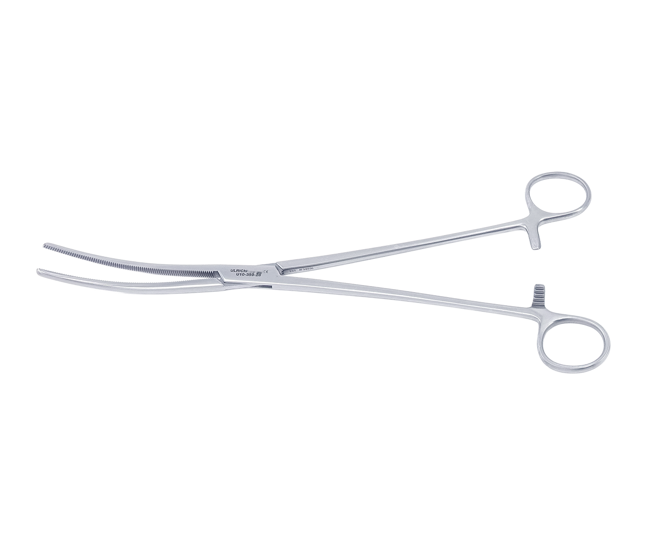 Kleště Pean hemostatické, zahnuté, 28 cm