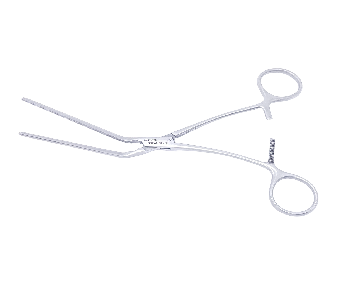 Svorka Leland-Jones cévní, úhlová, atraumatická, 18 cm