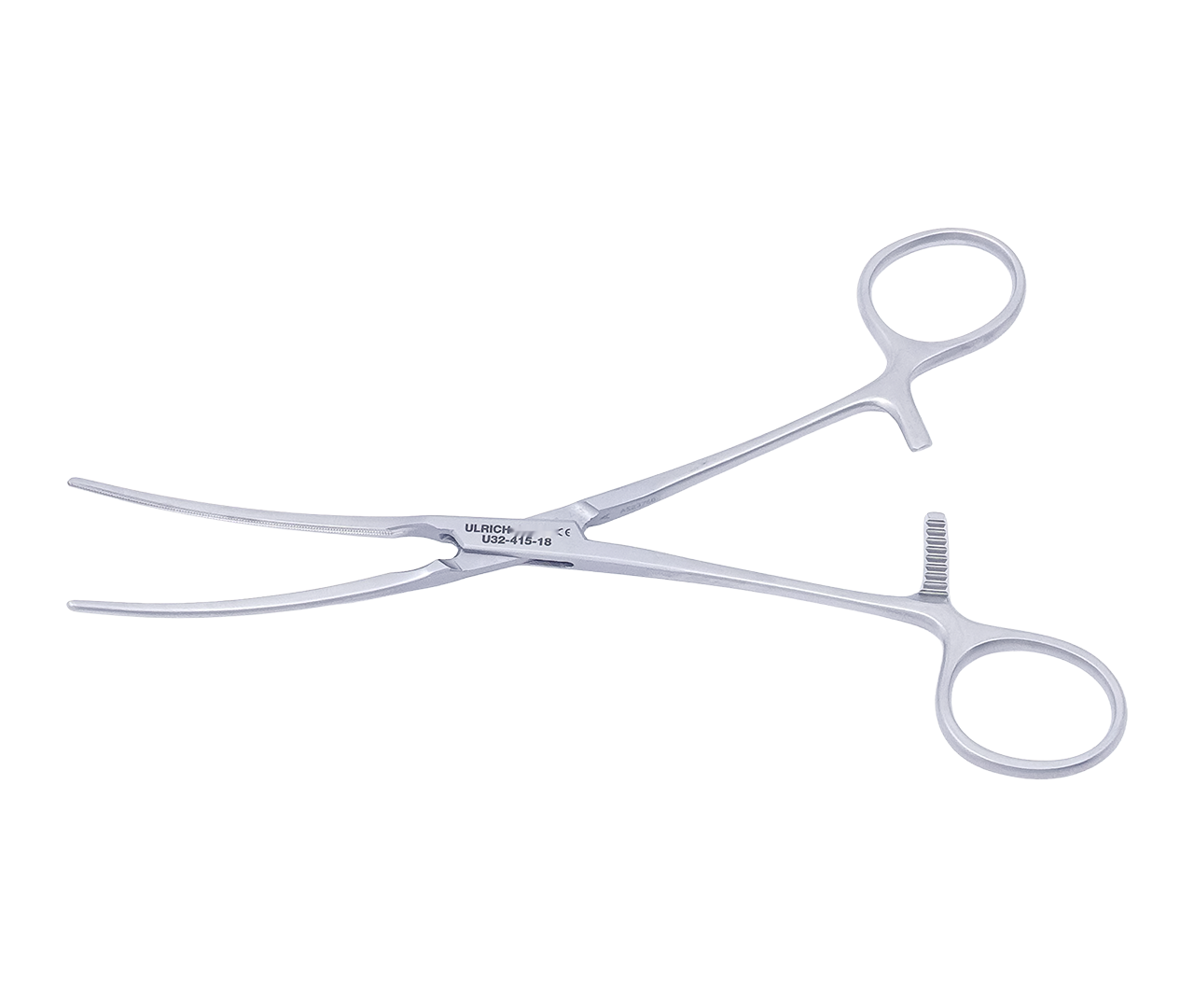 Svorka Bainbridge cévní, zahnutá, atraumatická, 18 cm