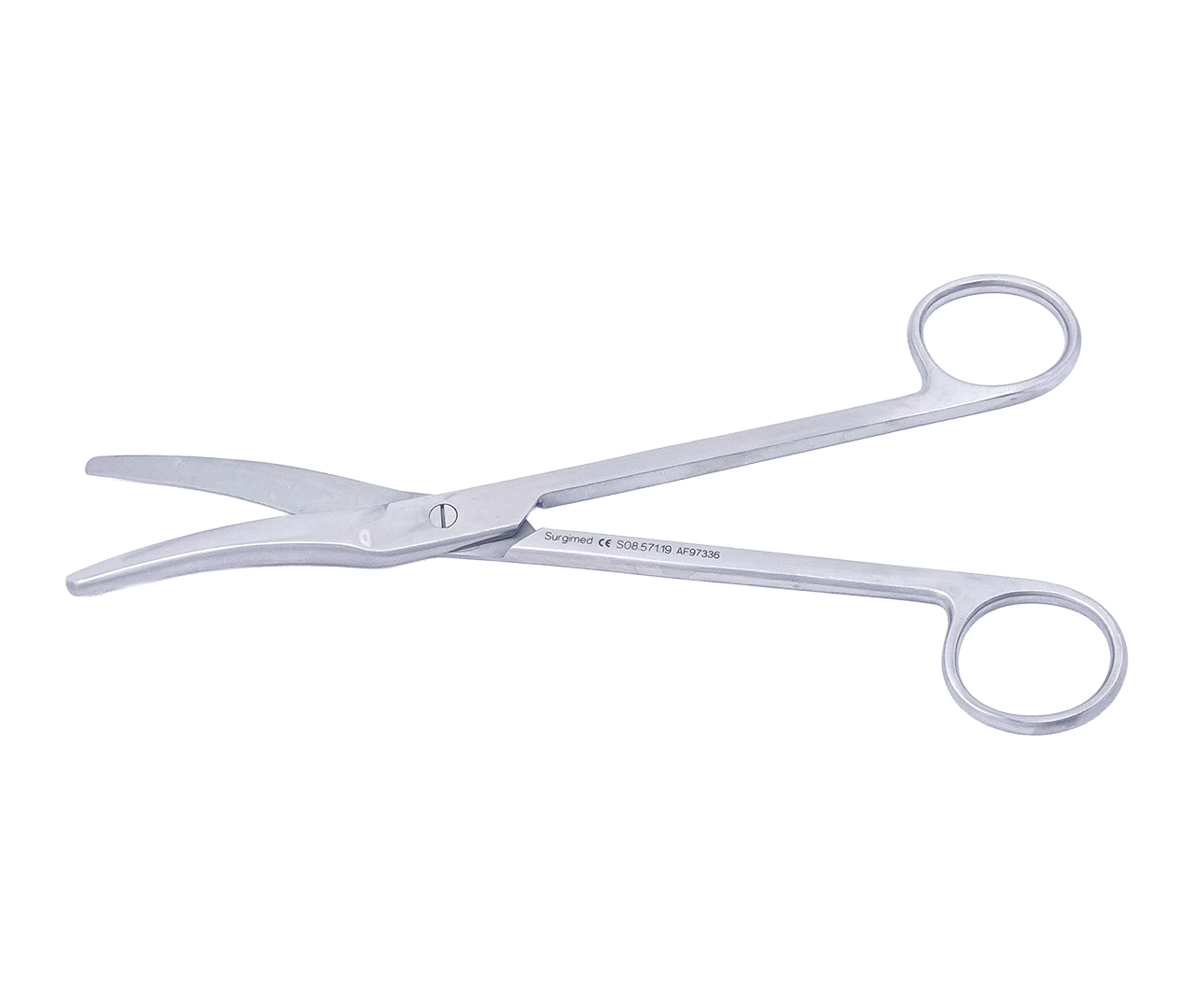 Nůžky epiziotomické, vroubkované, Surgimed, 19,5 cm