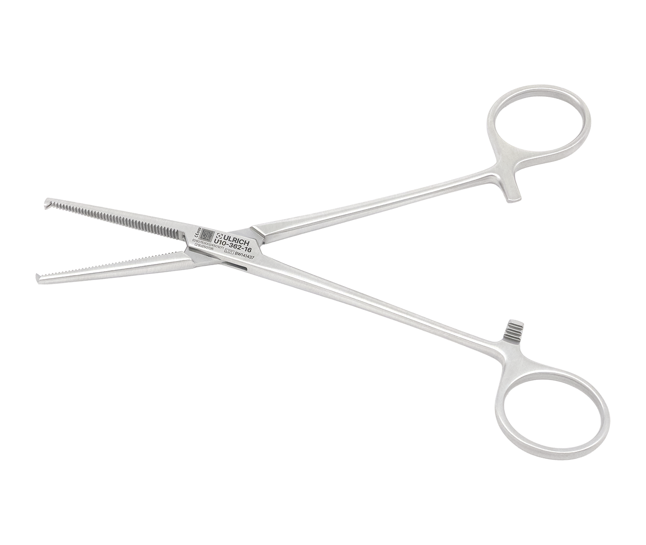 Kleště Kocher hemostatické, rovné, 16 cm