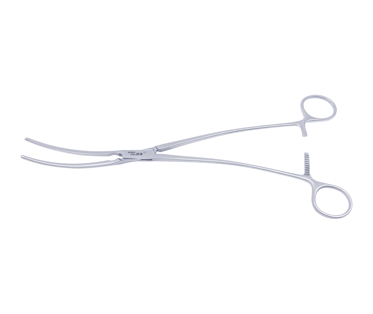 Svorka DeBakey Bahnson cévní, mírně zahnutá, 29 cm