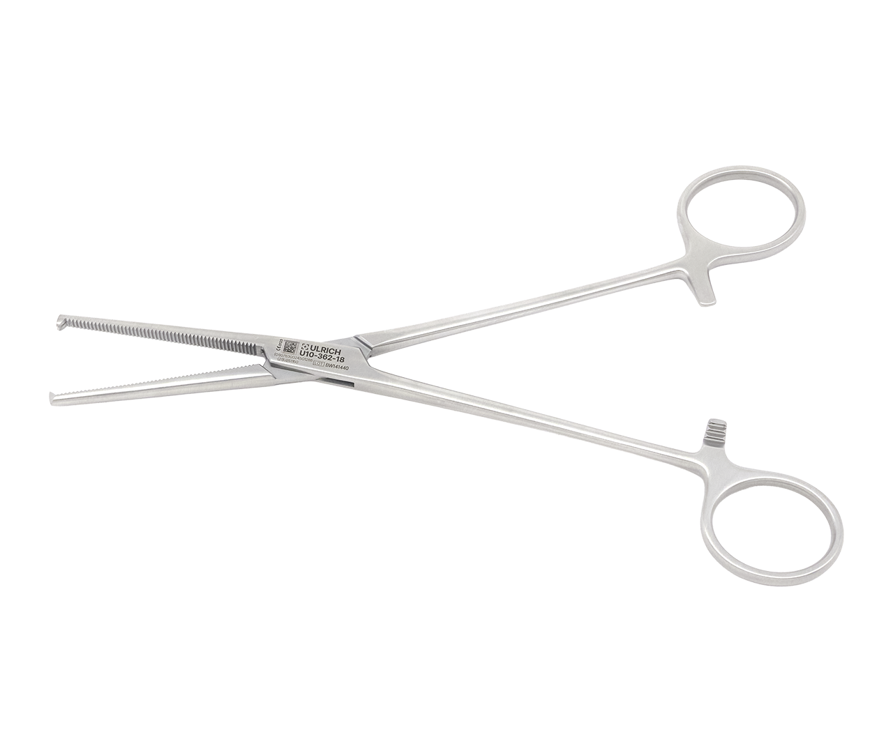 Kleště Kocher hemostatické, rovné, 18 cm