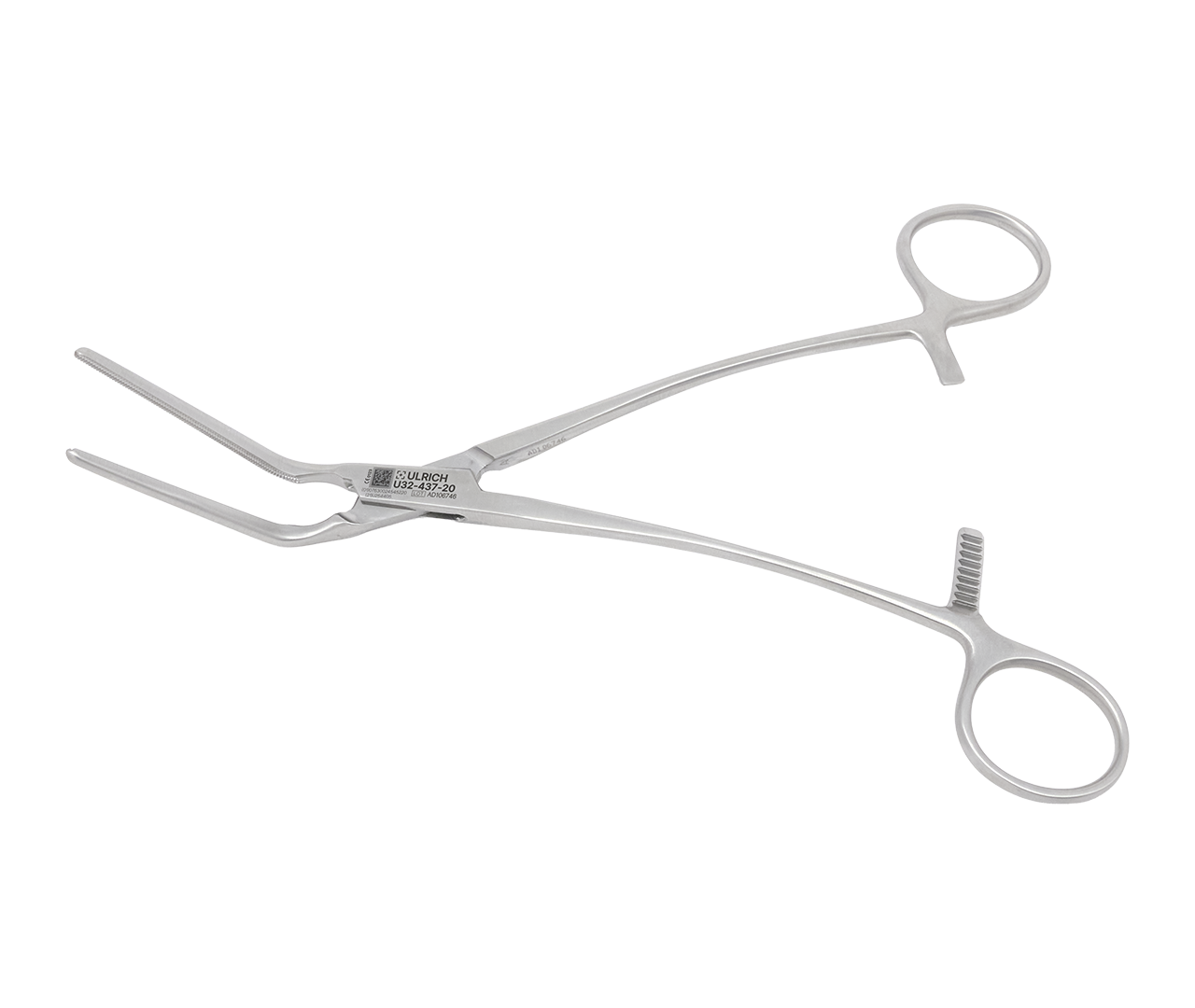 Svorka víceúčelovou cévní, atraumatická, úhlové, 20 cm