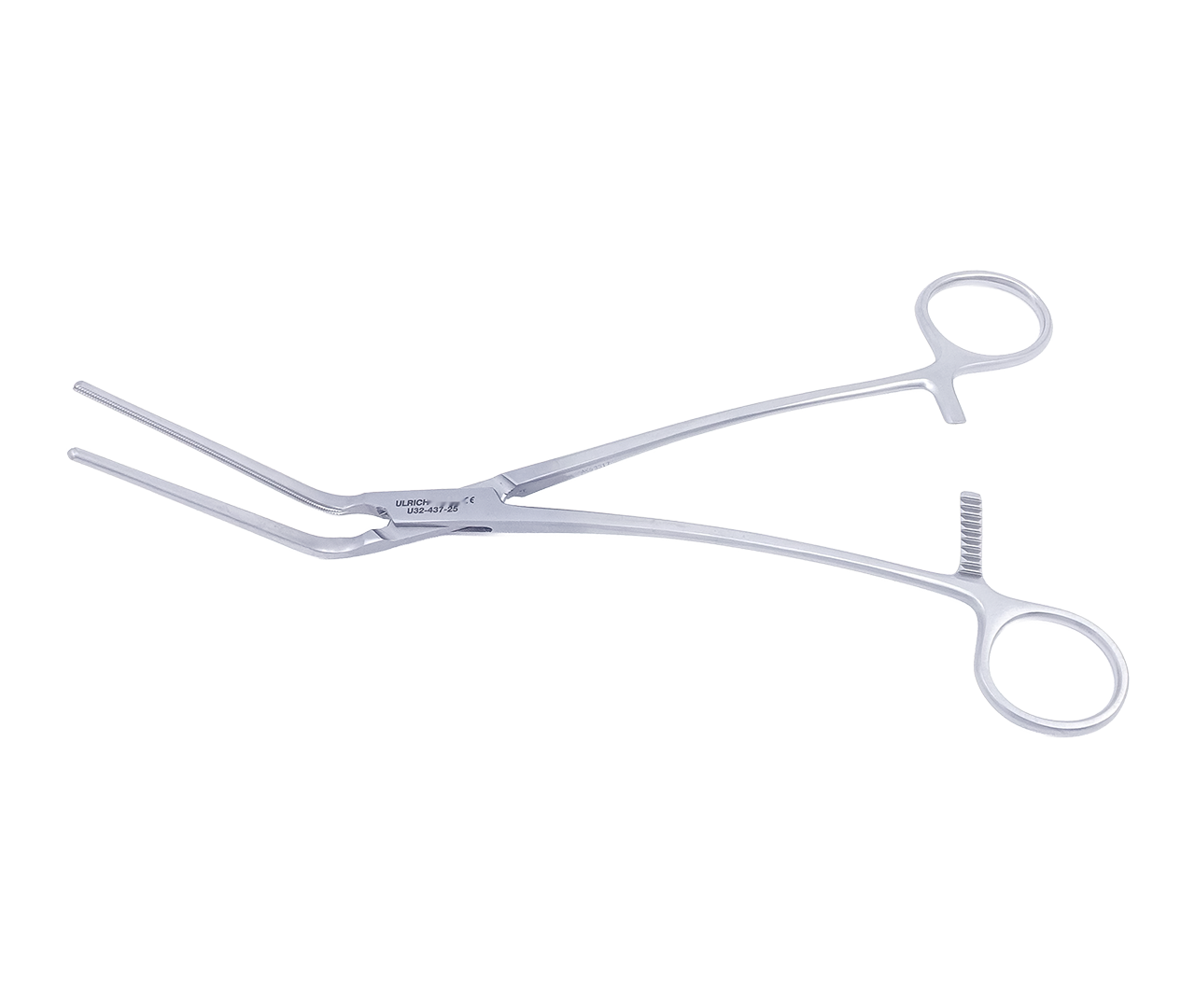 Svorka víceúčelovou cévní, atraumatická, úhlová, 25 cm