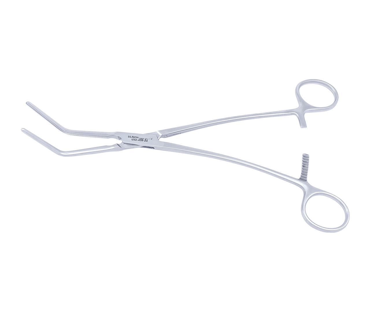 Svorka víceúčelovou cévní, atraumatická, úhlová, 24 cm