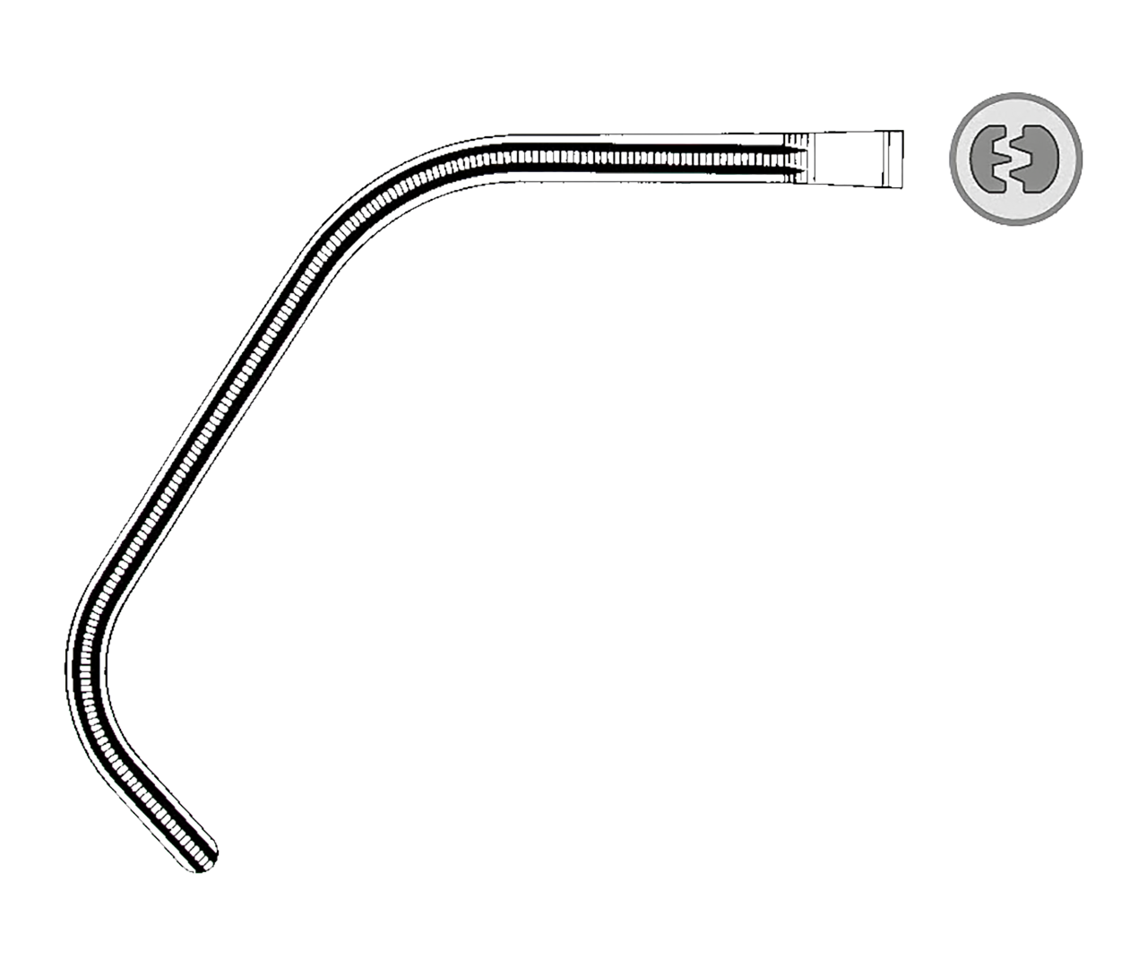 Svorka Ochsner cévní, atraumatická, 23 cm