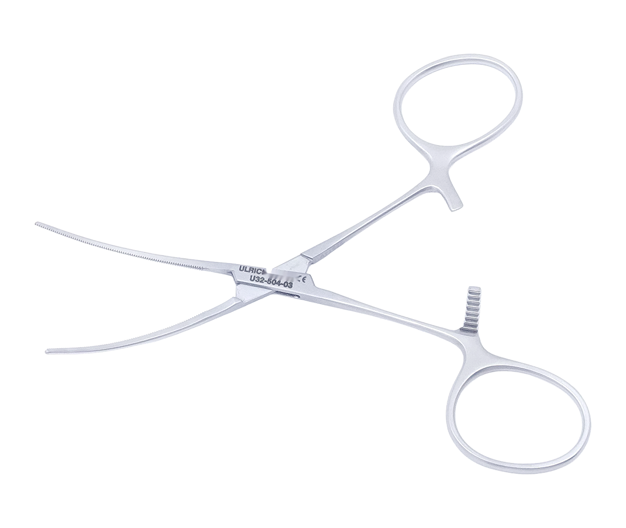 Svorka Cooley cévní, mírně zahnutá, atraumatická, 12 cm