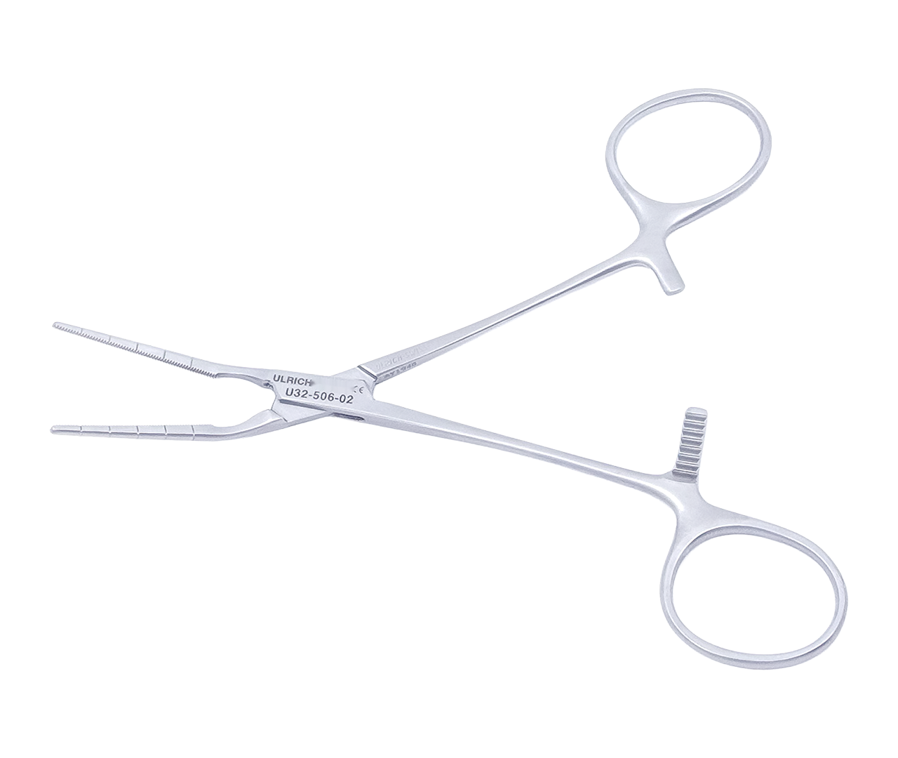 Svorka Cooley cévní, úhlová, atraumatická, 14 cm