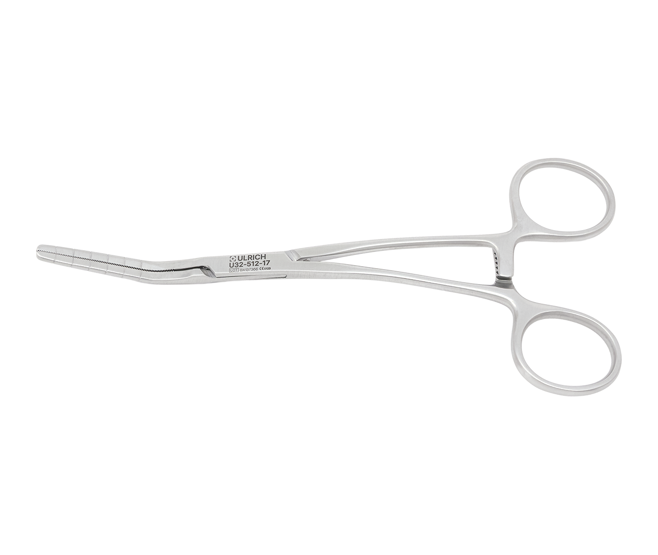 Svorka Cooley cévní, 30° úhlové čelisti, atraumatická, 17 cm
