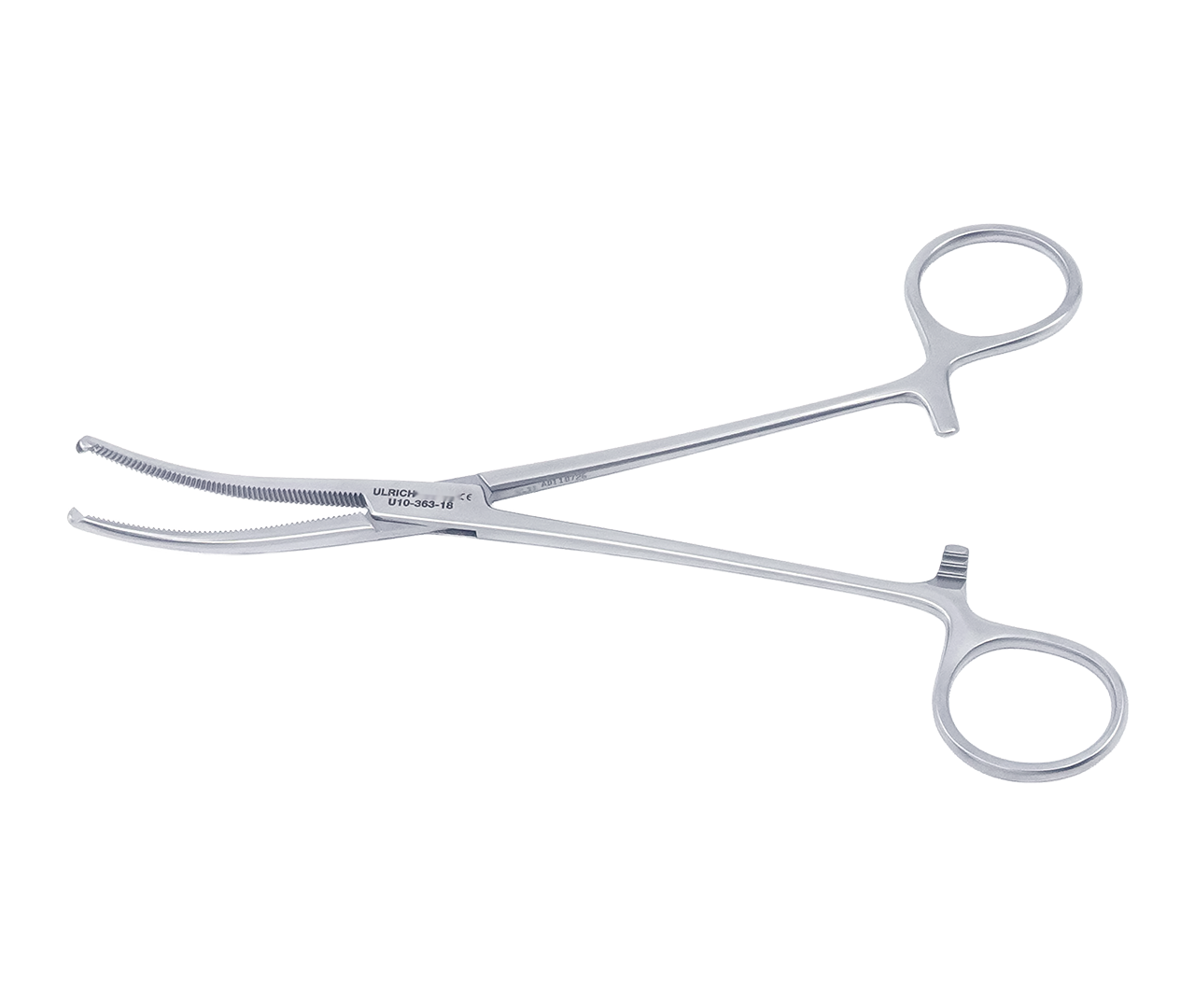 Kleště Kocher hemostatické, zahnuté, 18 cm