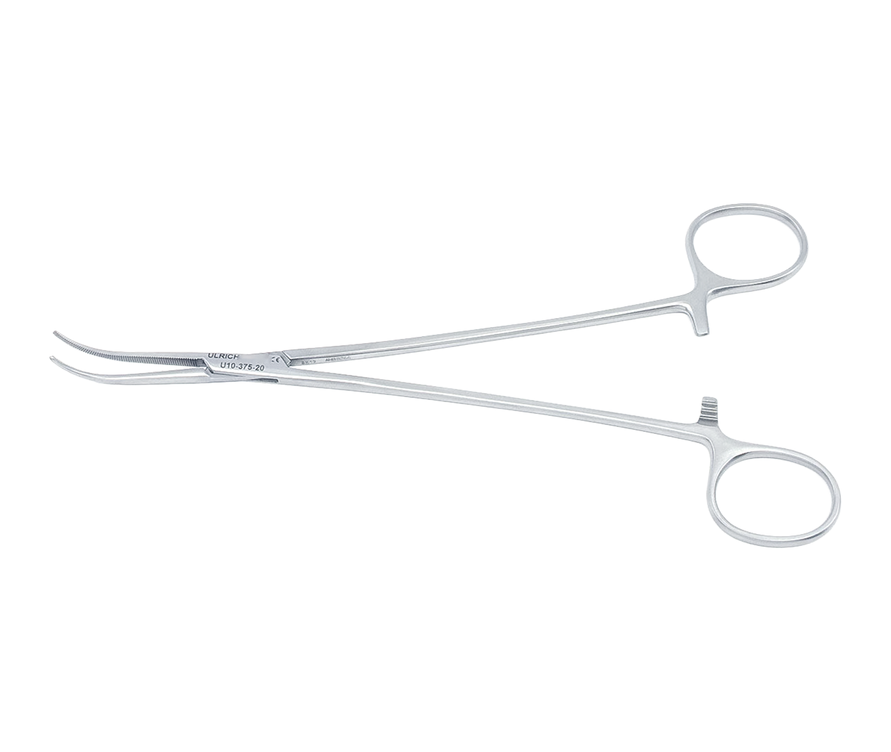 Kleště Heiss hemostatické, silně zahnuté, 20 cm