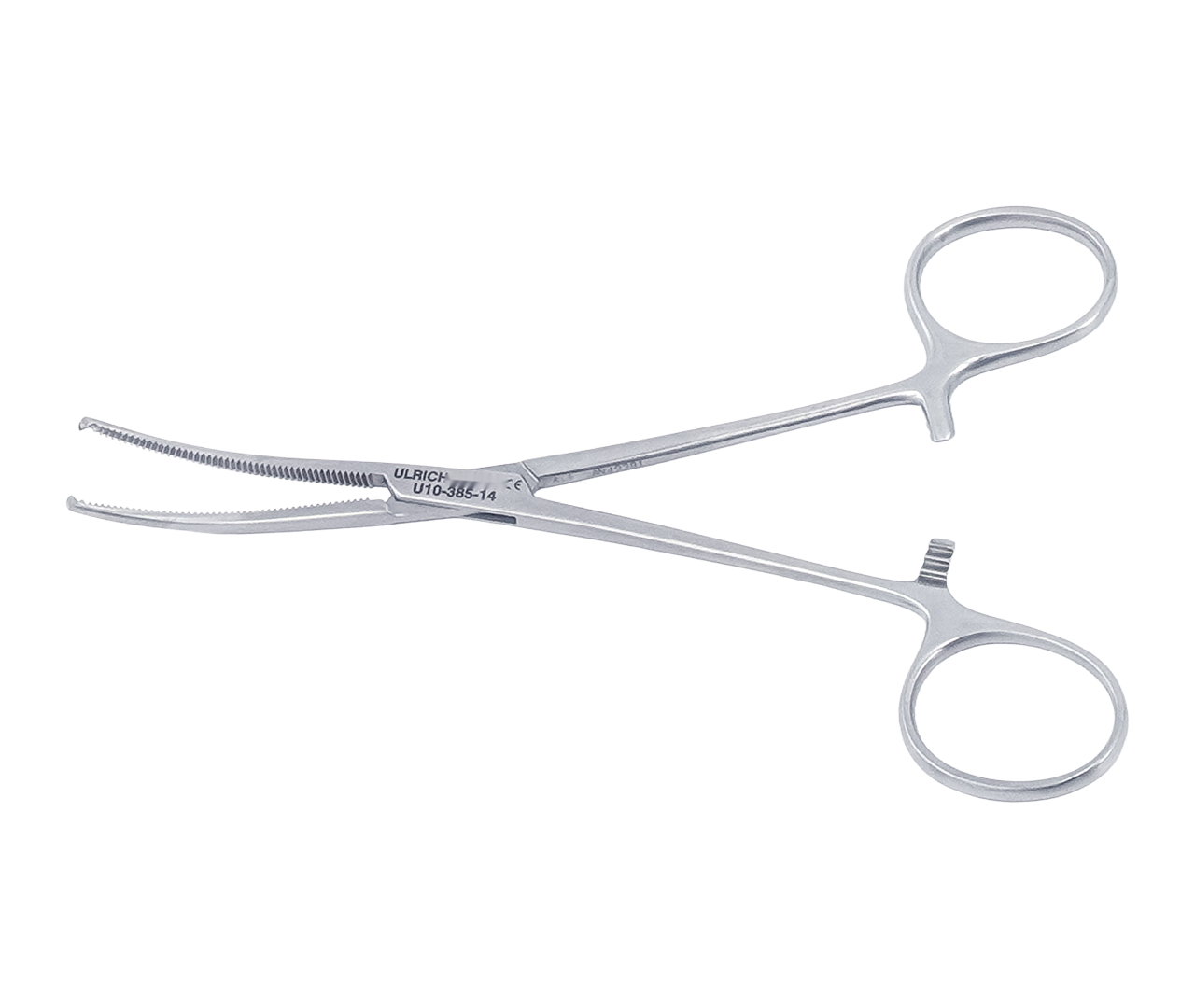 Kleště Kocher hemostatické, zahnuté, jemná, 14 cm