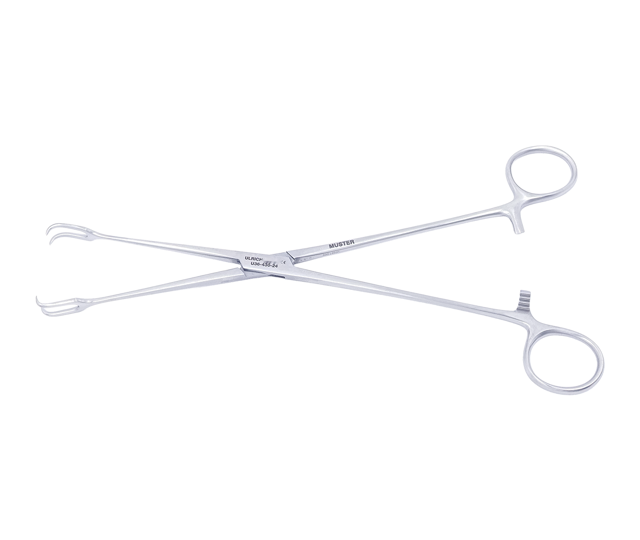Kleště Schröder děložní, rovné, 2x2 zuby, 24,5 cm