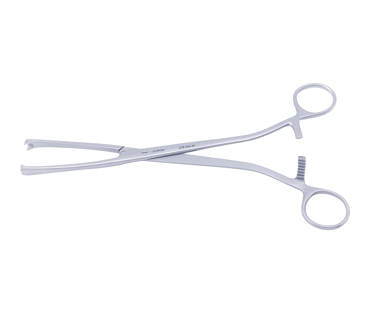 Kleště Museux děložní, rovné, 2x2 zuby, 8 mm, 24 cm