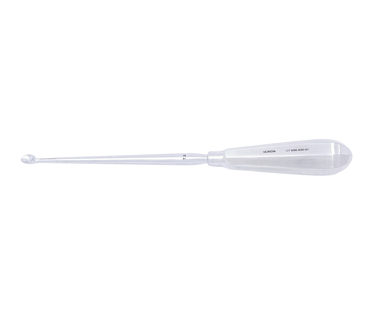 Lžička Simon děložní, typ 1, 7,5 mm, 24 cm