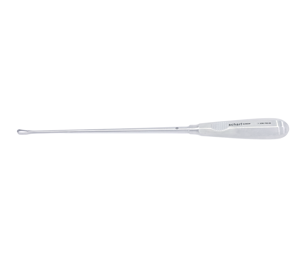 Kyreta Recamier děložní, typ 0, ostrá/pevná, 6 mm, 31 cm