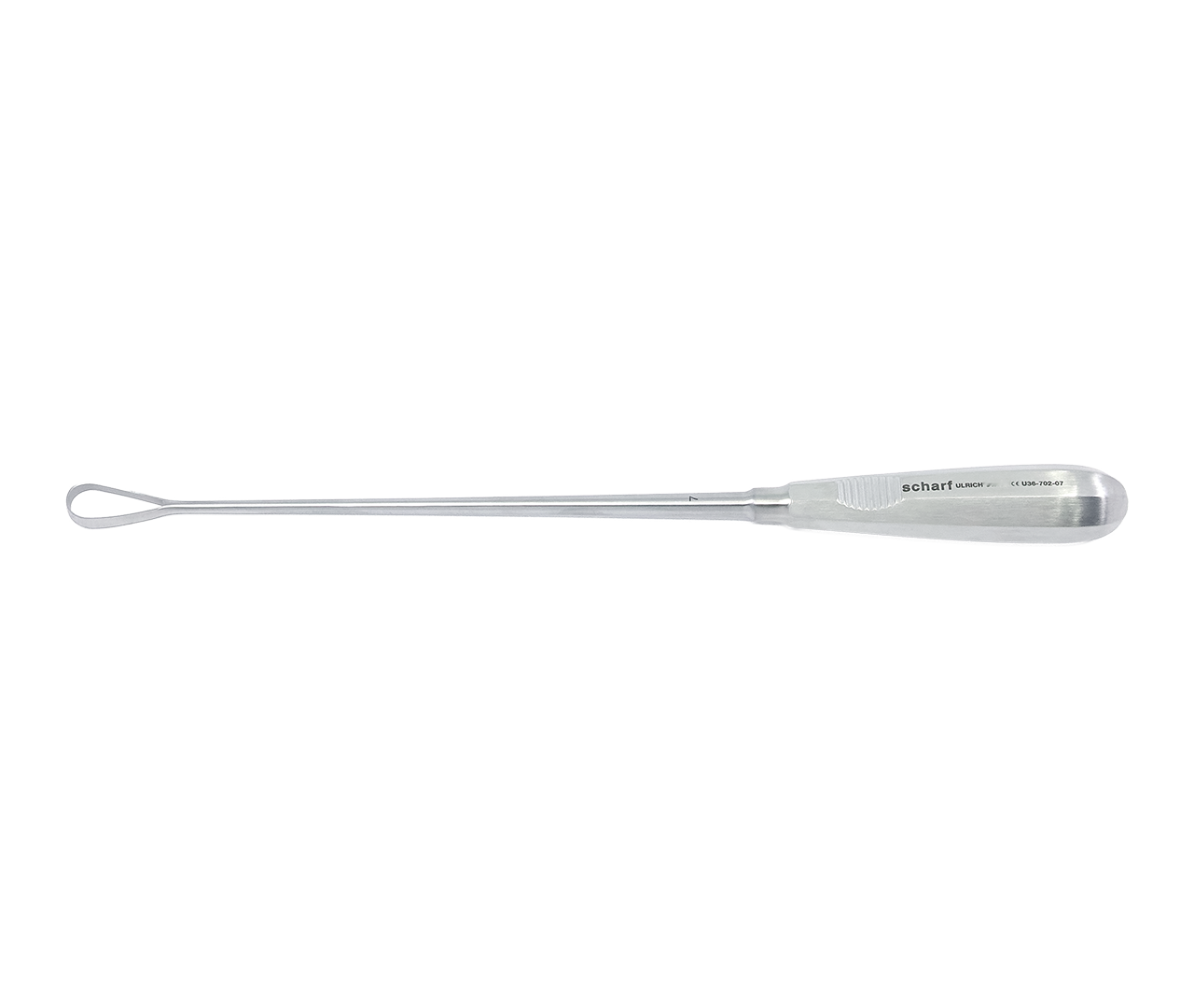 Kyreta Recamier děložní, typ 7, ostrá/pevná, 15 mm, 31 cm