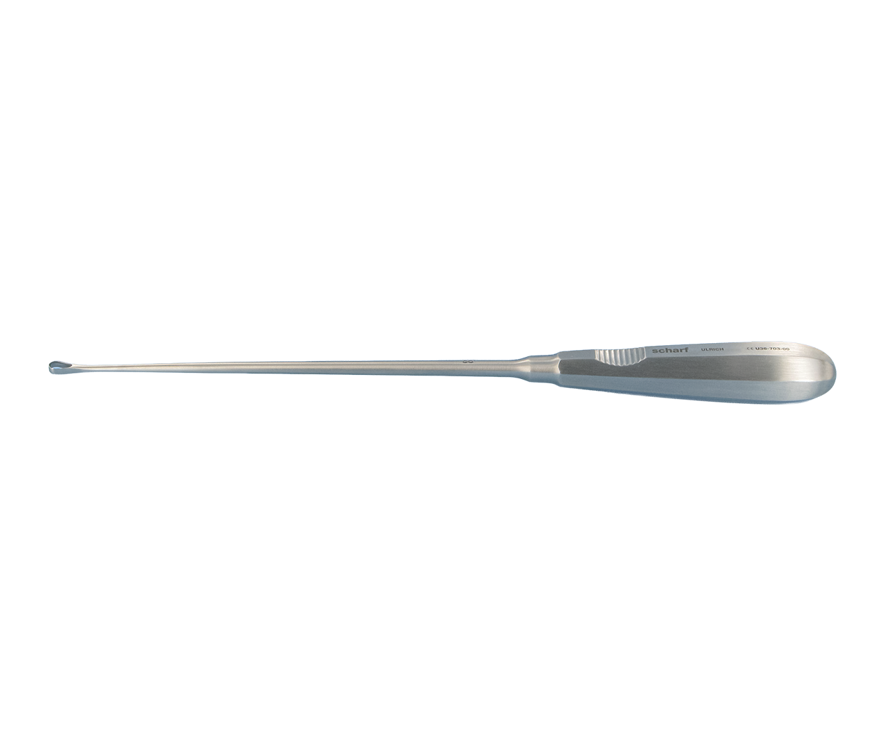 Kyreta Recamier děložní, typ 00, ostrá/ohebná, 5 mm, 31 cm