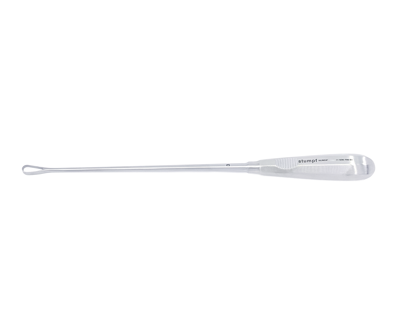 Kyreta Recamier děložní, typ 3, tupá/pevná, 9 mm, 31 cm