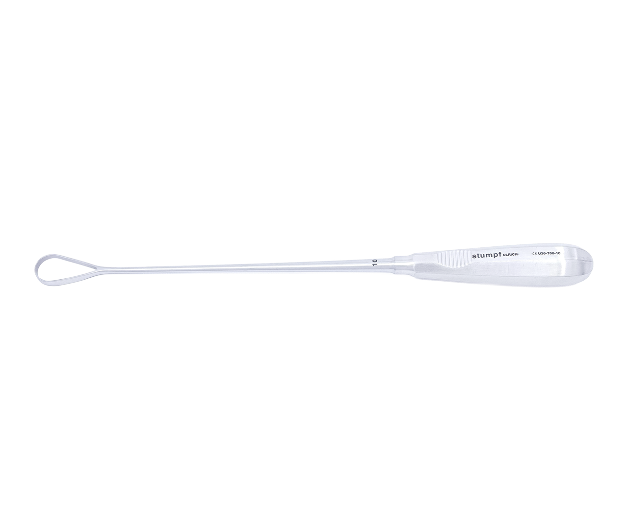 Kyreta Recamier děložní, typ 10, tupá/pevná, 20 mm, 31 cm