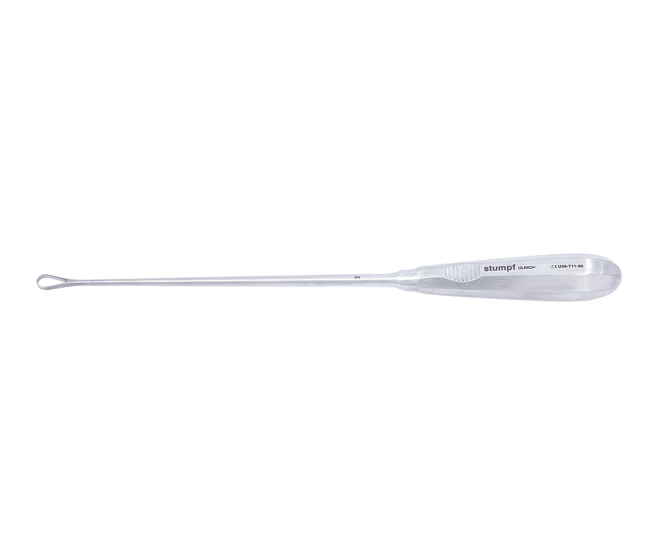 Kyreta Recamier děložní, typ 2, tupá/ohebná, 8 mm, 31 cm