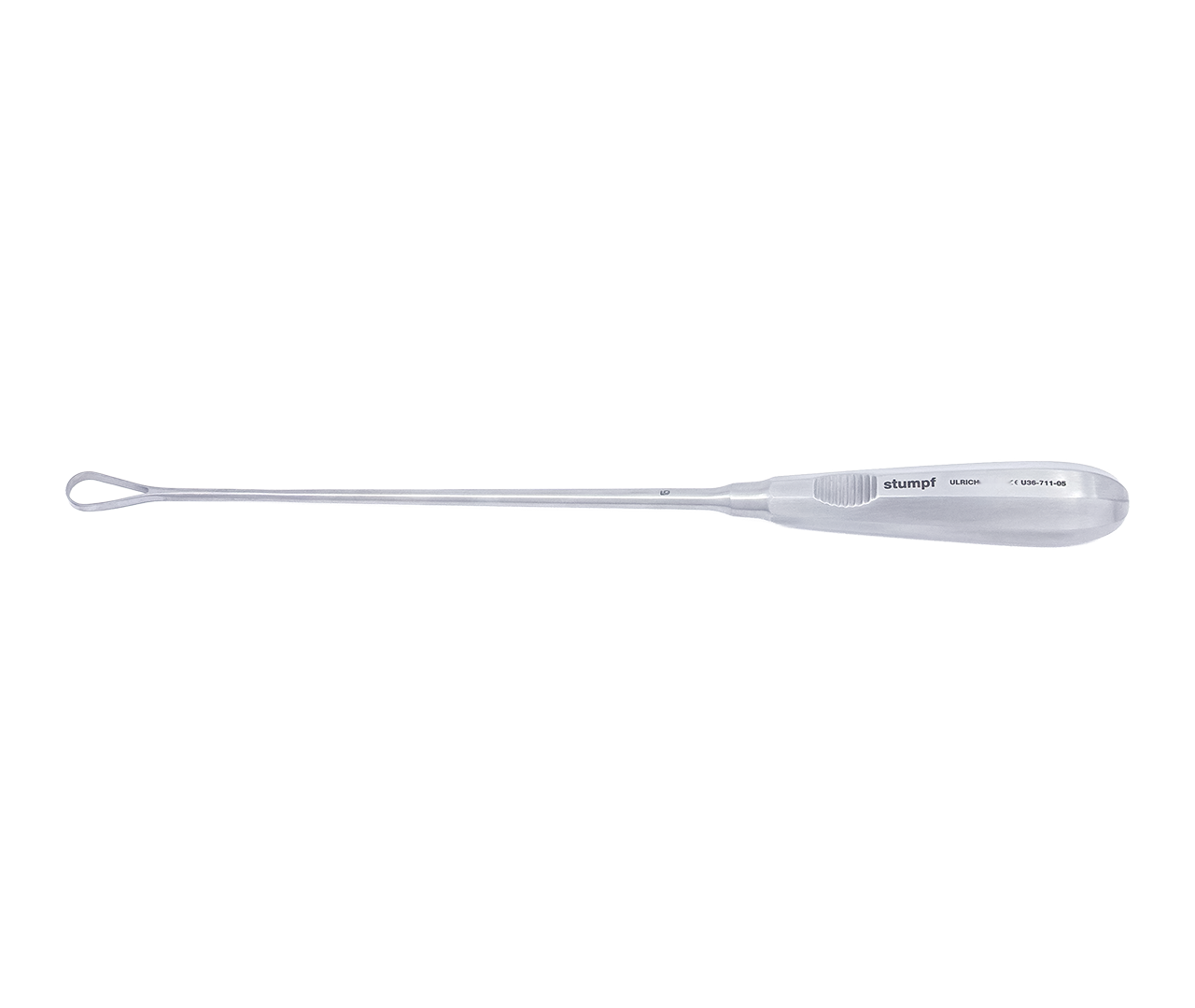 Kyreta Recamier děložní, typ 5, tupá/ohebná, 12 mm, 31 cm
