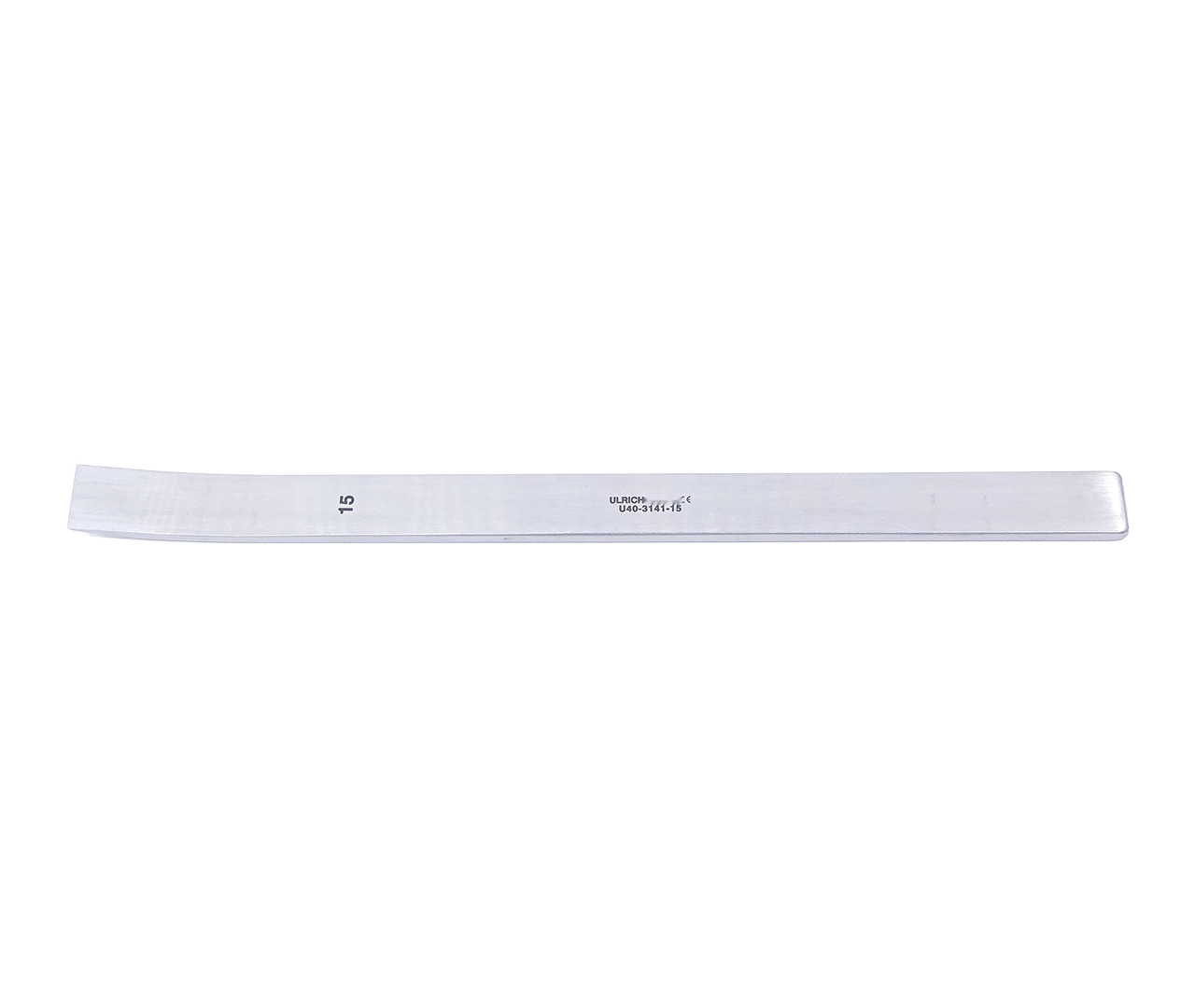 Osteotom, mírně zahnutý, typ KWS, 15 mm, 22 cm