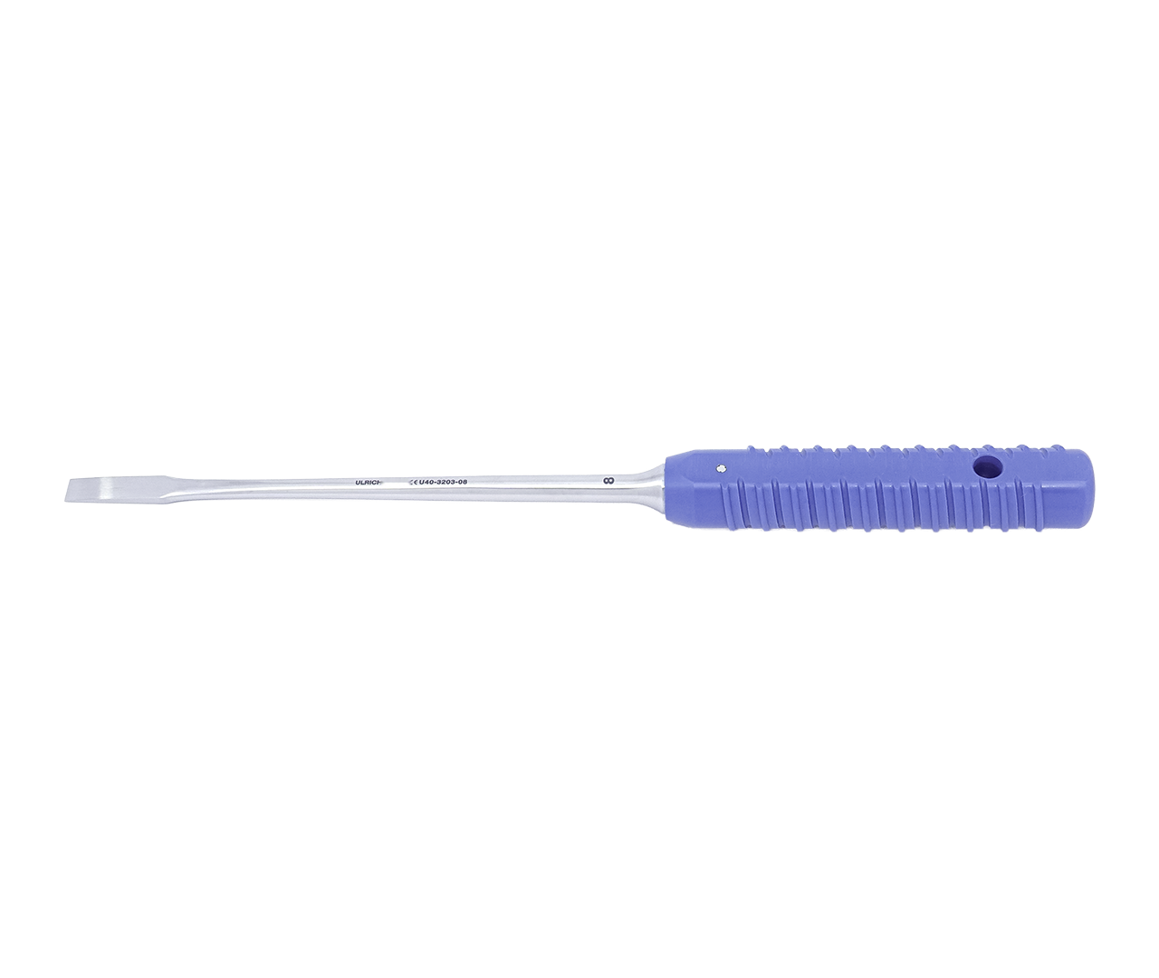 Osteotom spondylodesní, rovný, s otvorem ø8 mm, 8 mm, 30 cm