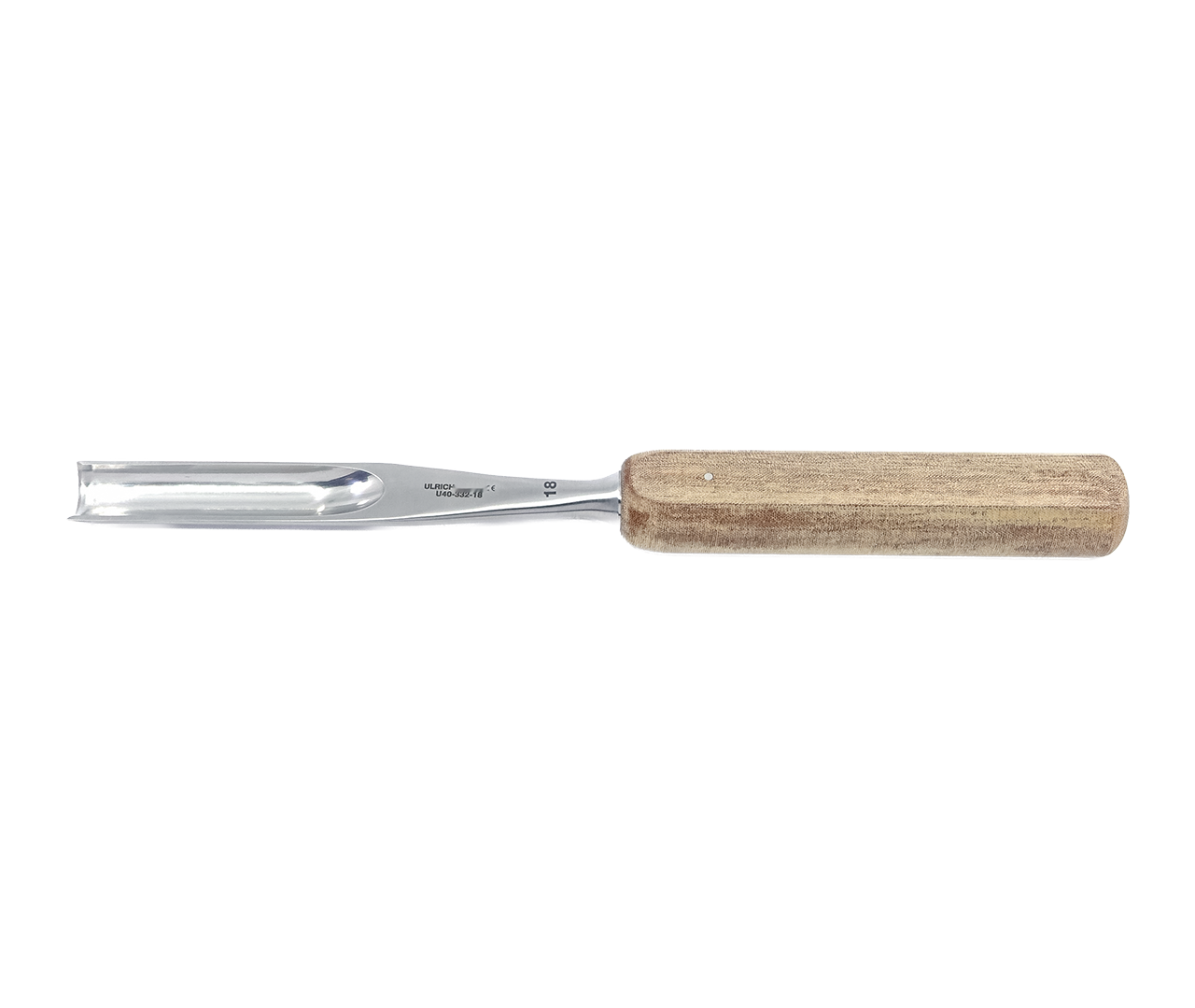 Dláto žlábkové, rovné, s rukojetí typu SGRIP, 18 mm, 25 cm
